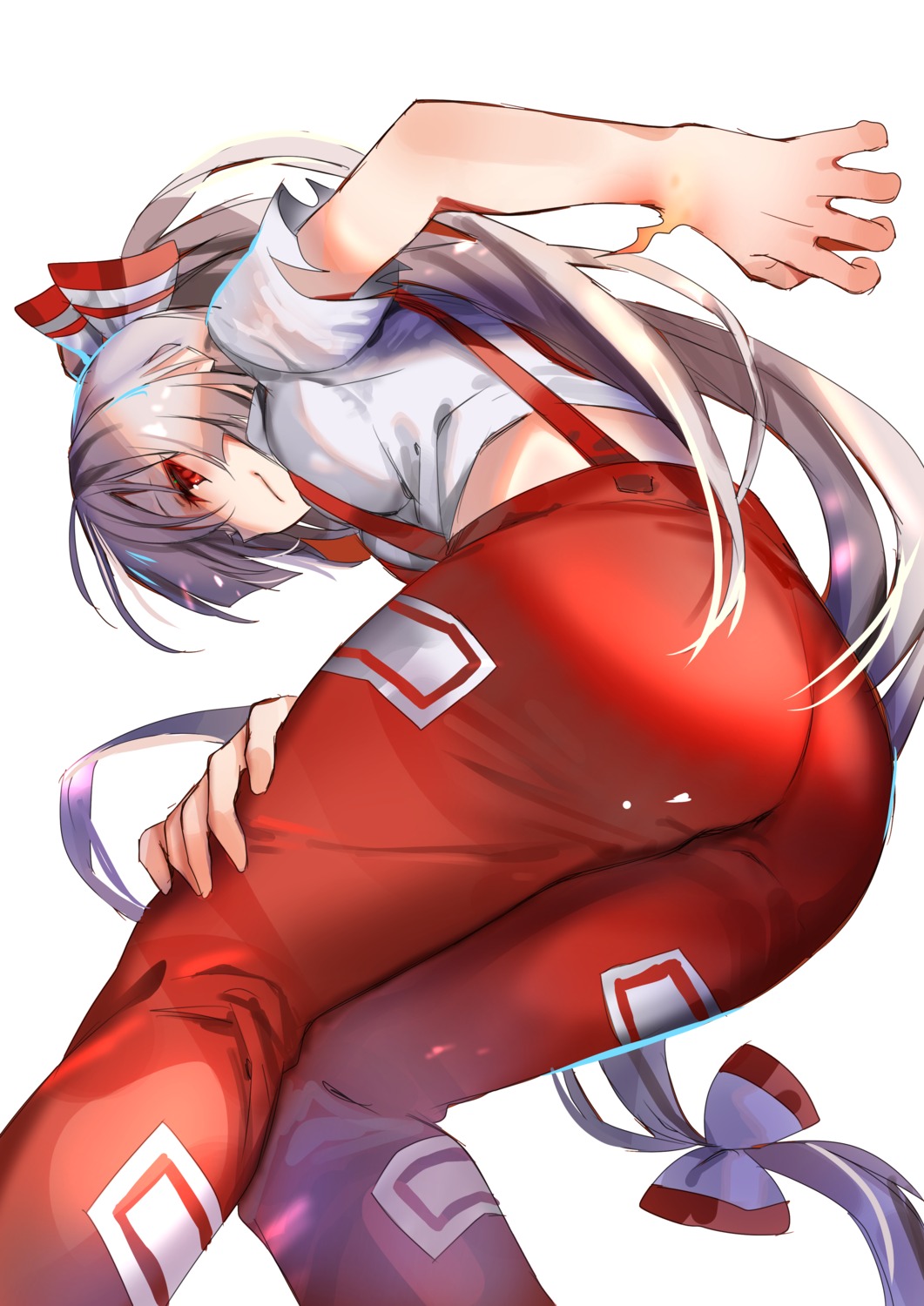 amamitsu_kousuke, ass, fujiwara_no_mokou, touhou