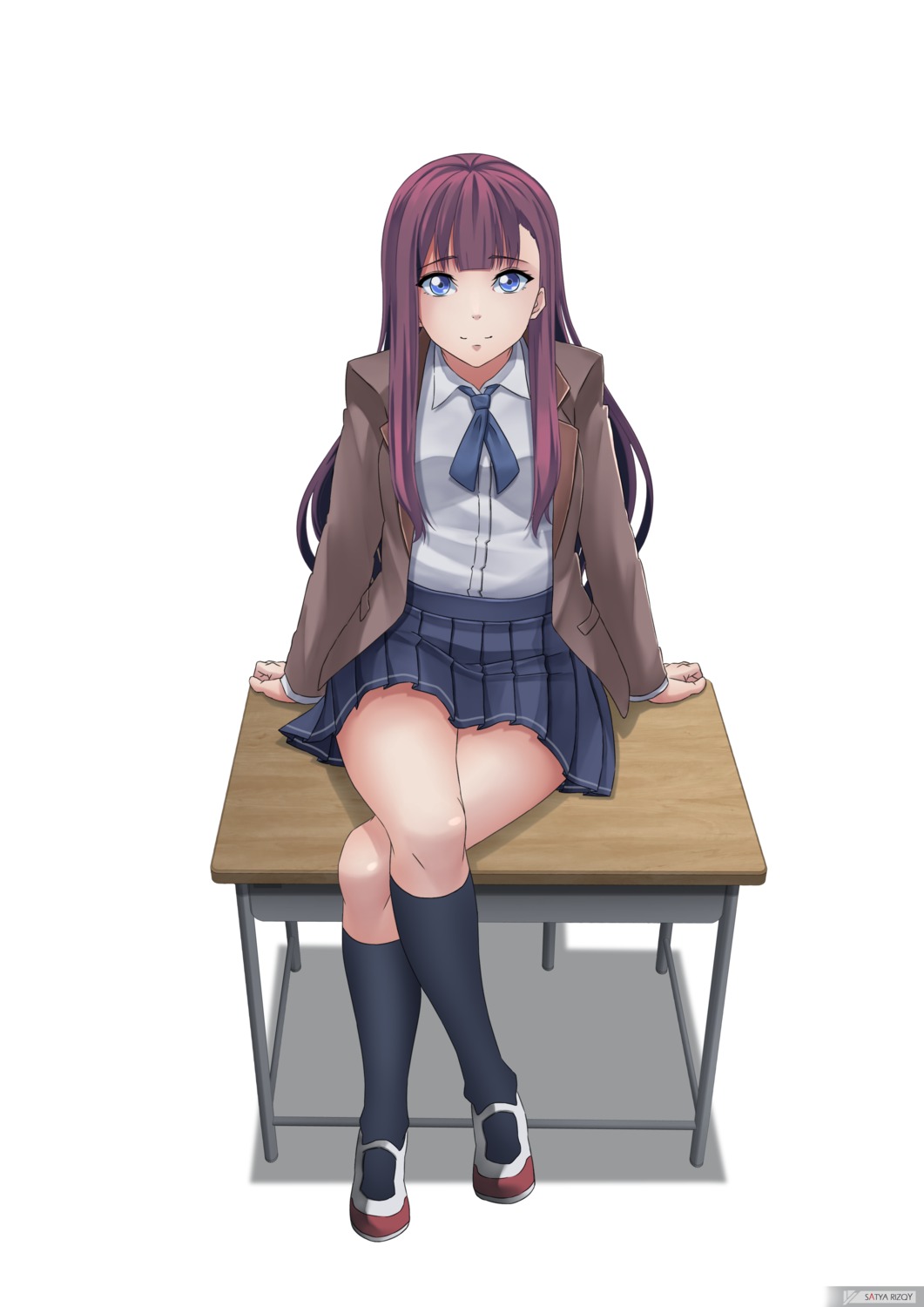 only_sense_online, seifuku, yukisan, yun_(only_sense_online)