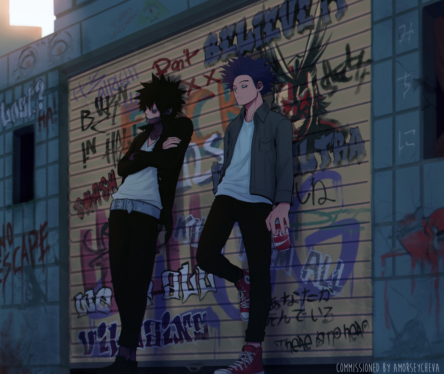boku_no_hero_academia, keiid, male, shinsou_hitoshi, todoroki_touya
