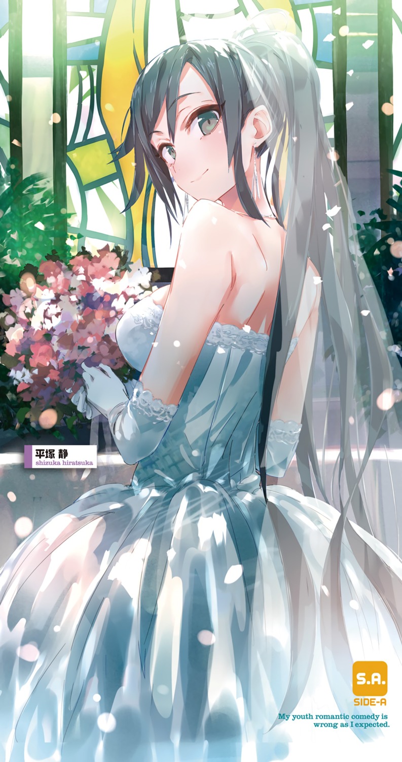 dress, hiratsuka_shizuka, ponkan_8, wedding_dress, yahari_ore_no_seishun_lovecome_wa_machigatteiru.
