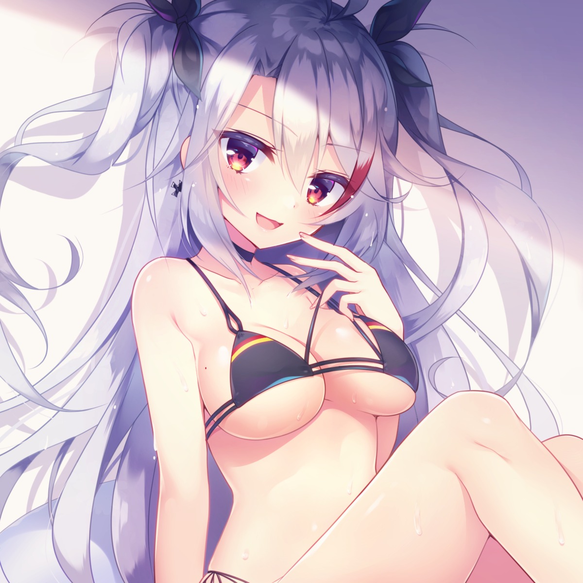 azur_lane, bikini, prinz_eugen_(azur_lane), swimsuits, underboob, ytuorvi