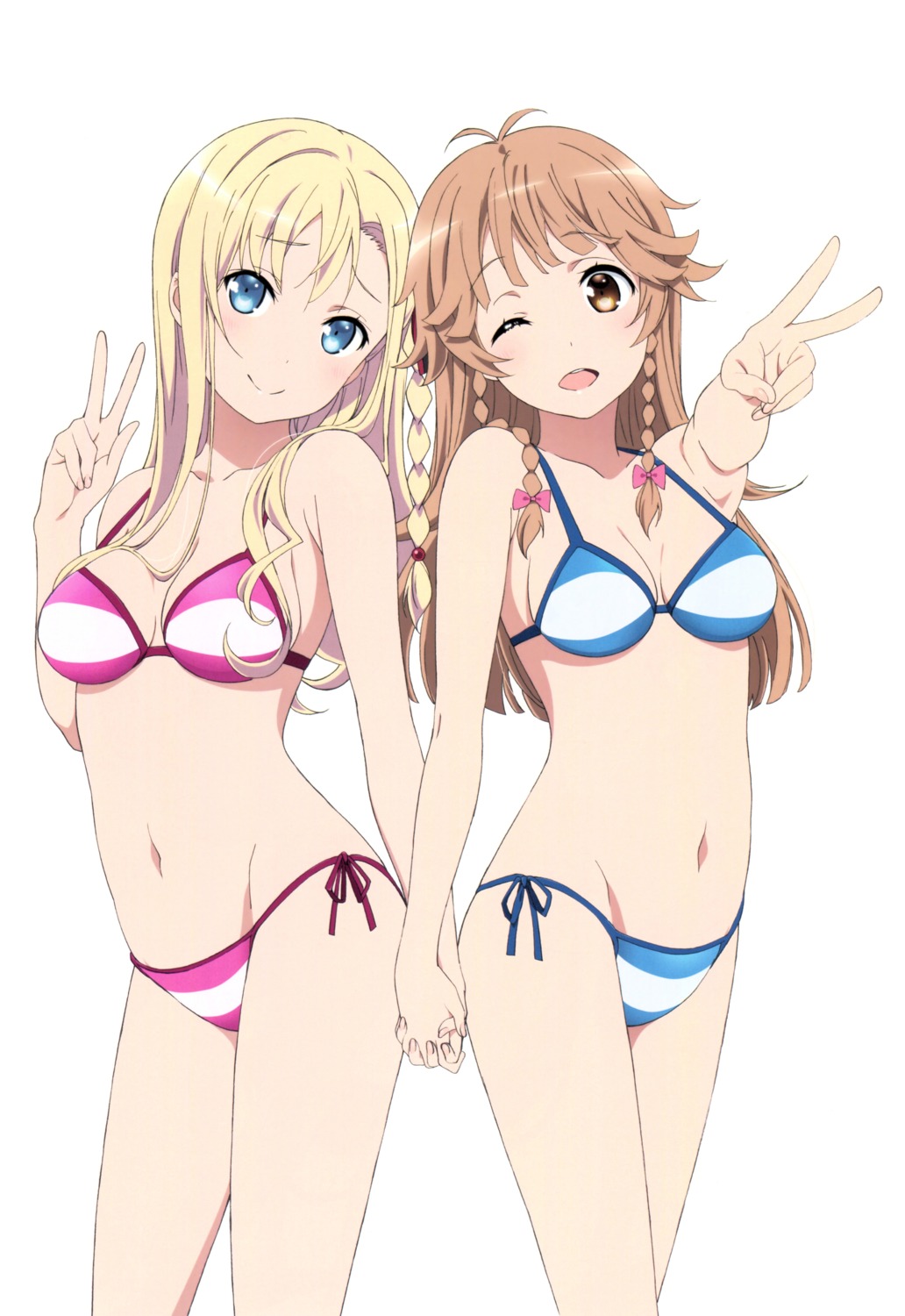 bikini, cleavage, high_school_fleet, nosa_kouko, swimsuits, wilhelmina_braunschweig_ingenohl_friedeburg, yonezawa_masaru