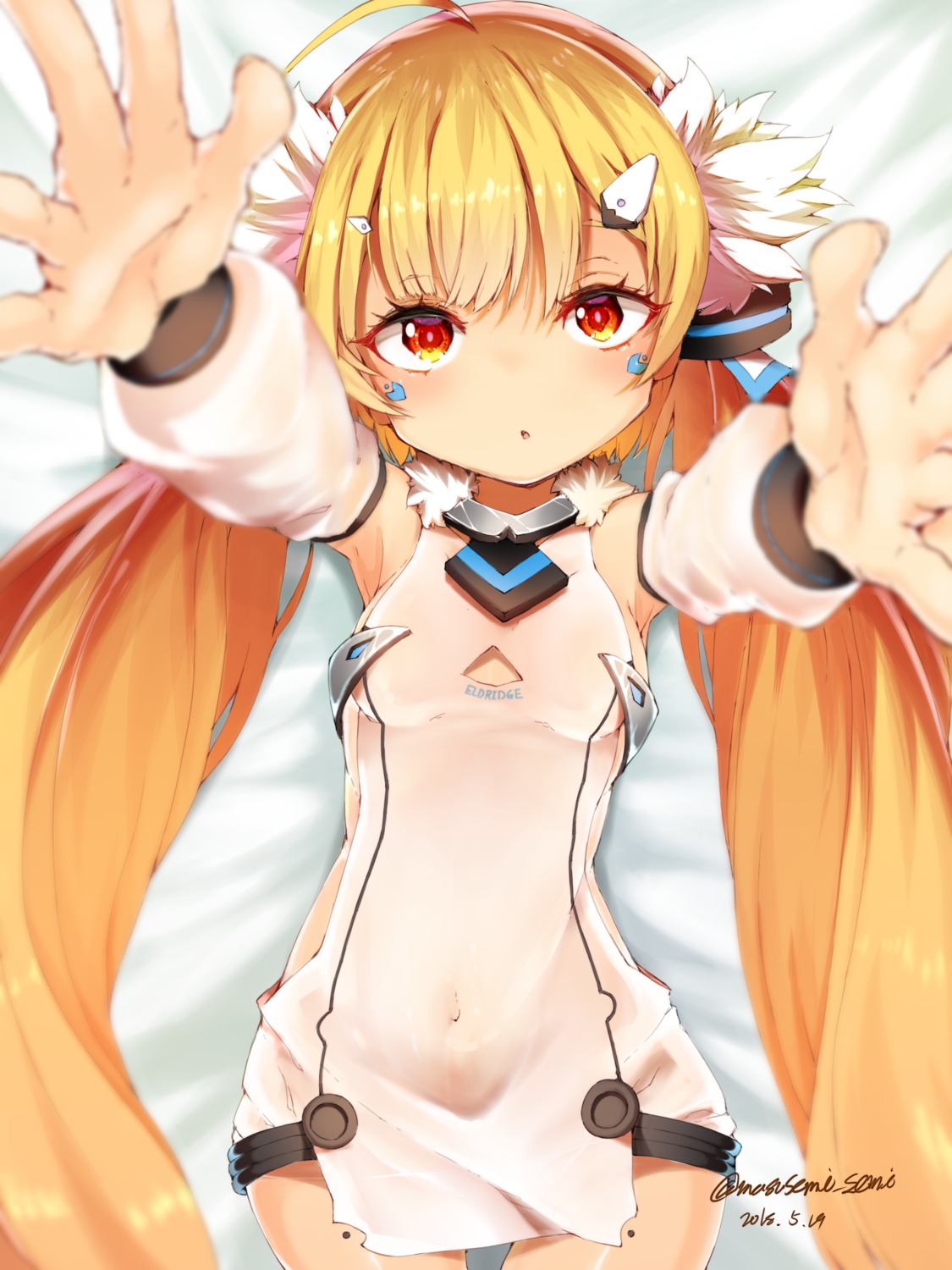 azur_lane, eldridge_(azur_lane), see_through, semimarusemi