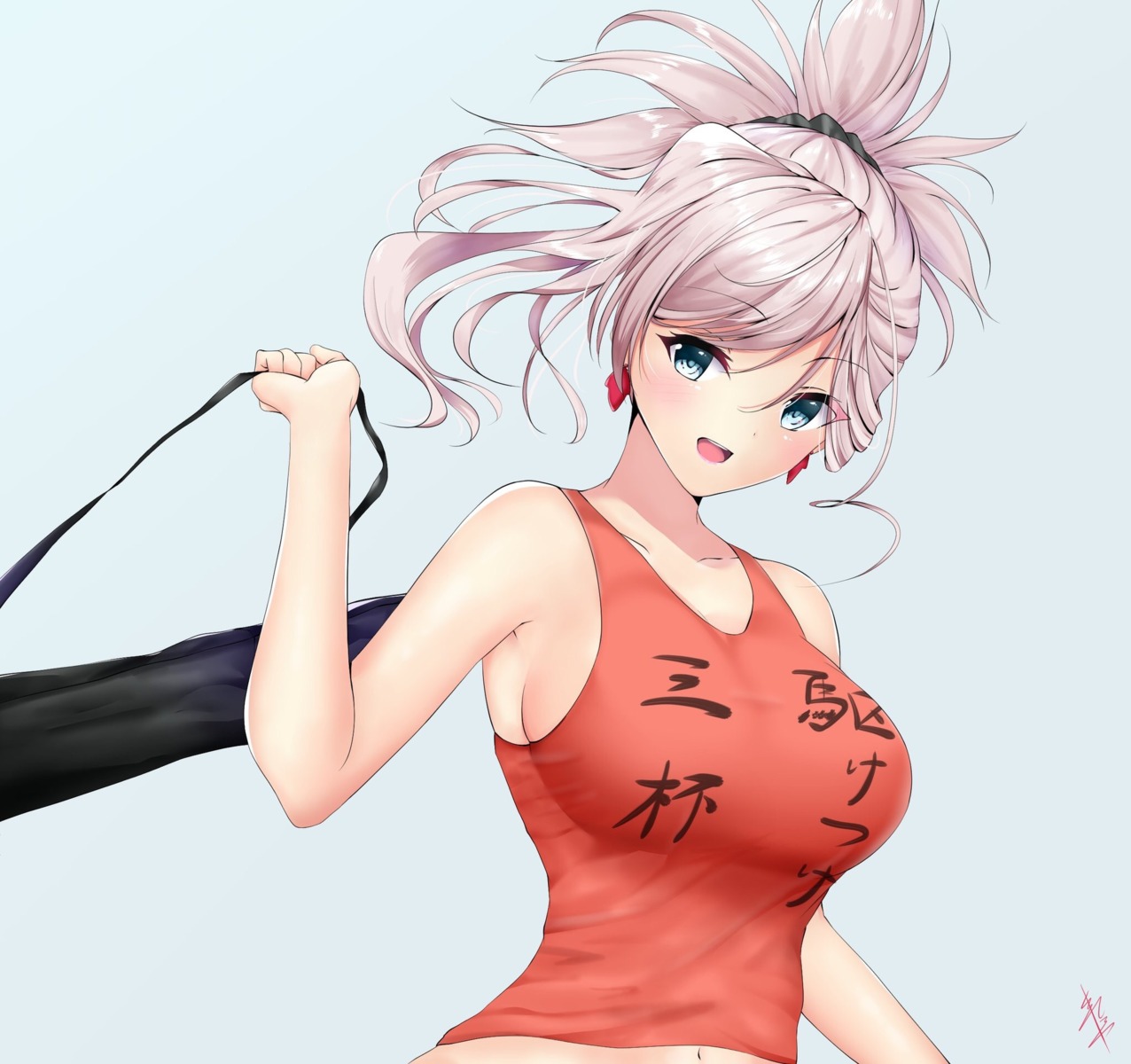 cleavage, fate/grand_order, miyamoto_musashi_(fate), namaponpon_00, no_bra