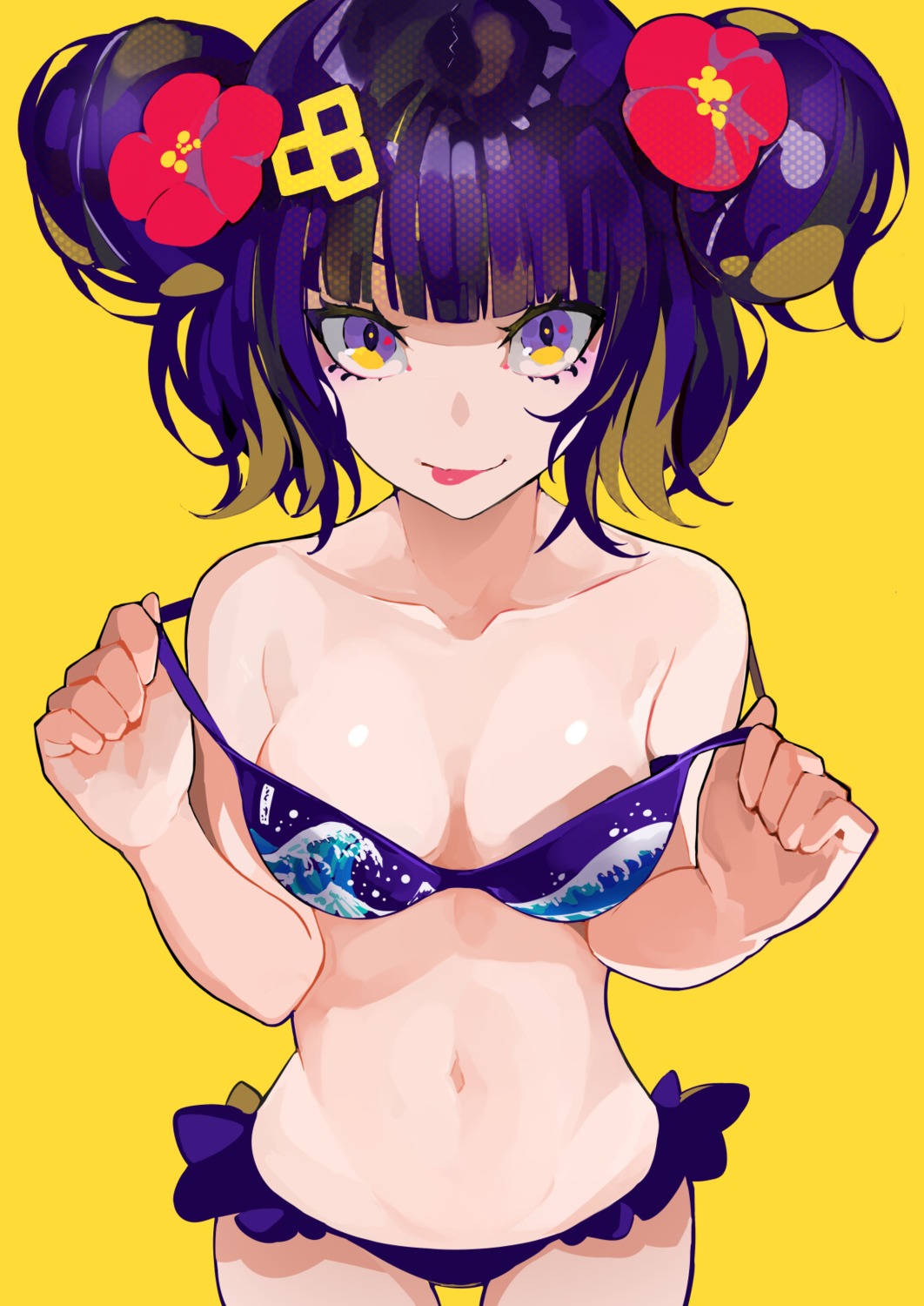 bikini, fate/grand_order, katsushika_hokusai_(fate), lam, swimsuits, undressing