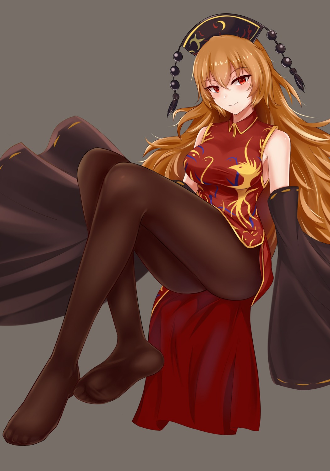 chinadress, feet, junko, pantyhose, touhou, wuwusan
