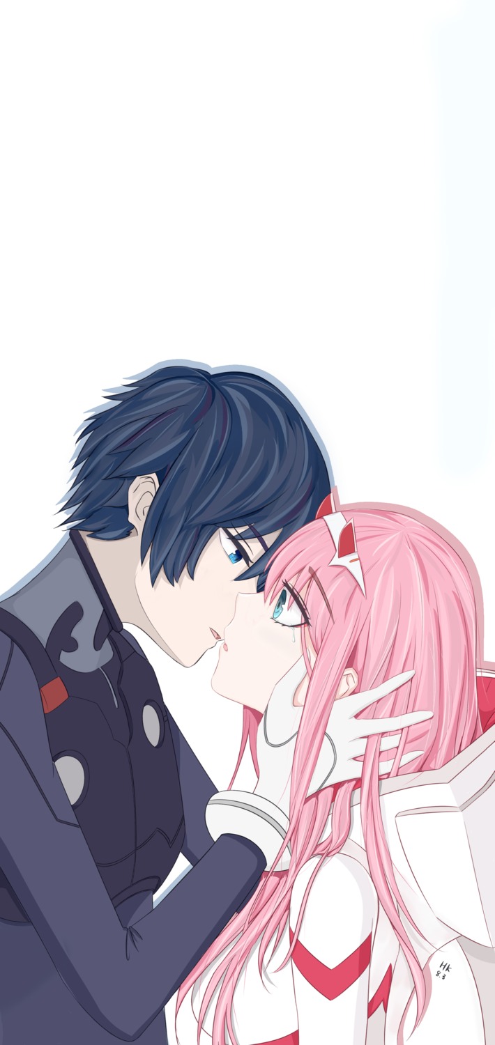 asuka_hk, bodysuit, darling_in_the_franxx, hiro_(darling_in_the_franxx), horns, zero_two_(darling_in_the_franxx)