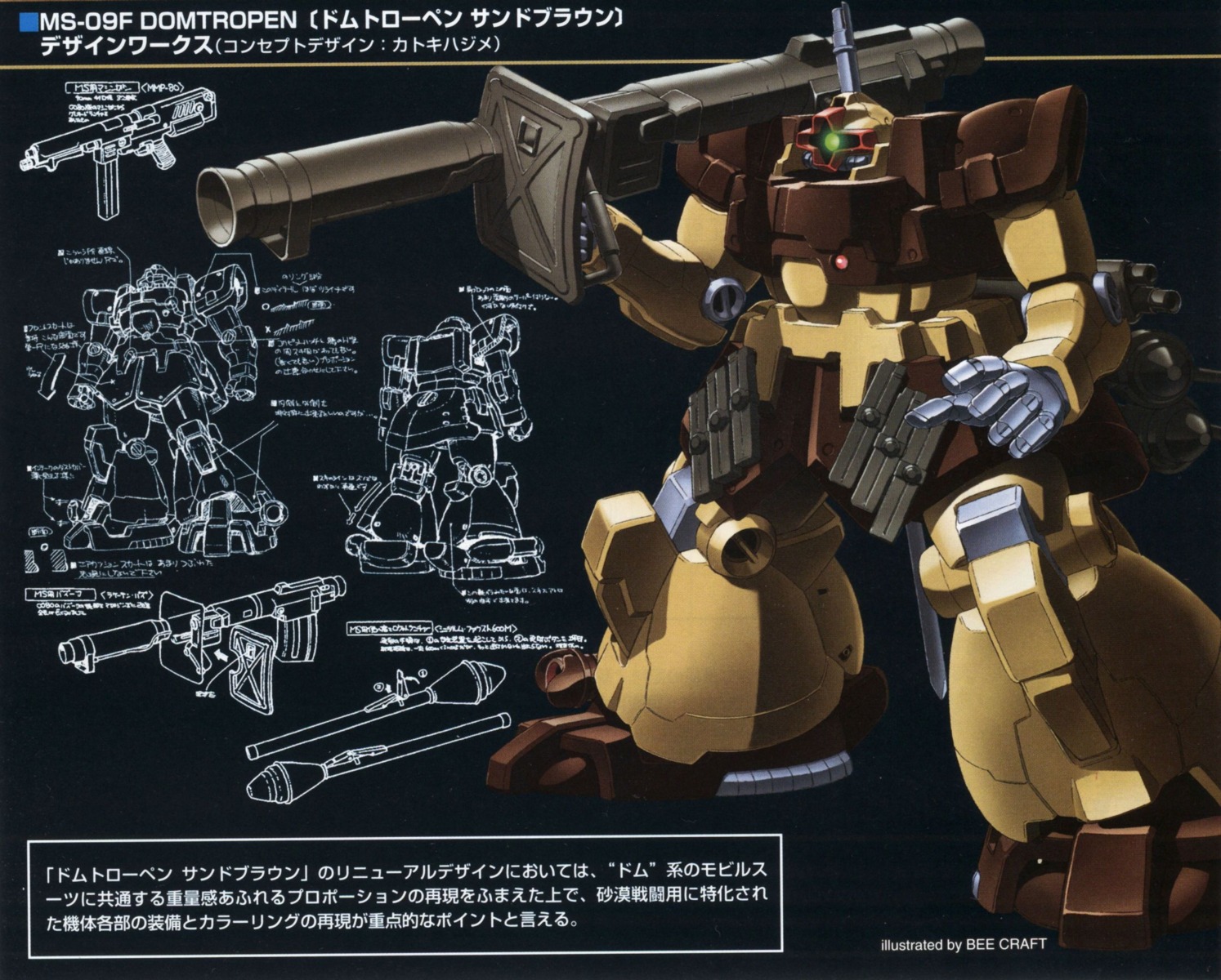gundam, gundam_0083, katoki_hajime, mecha, ms-09_dom