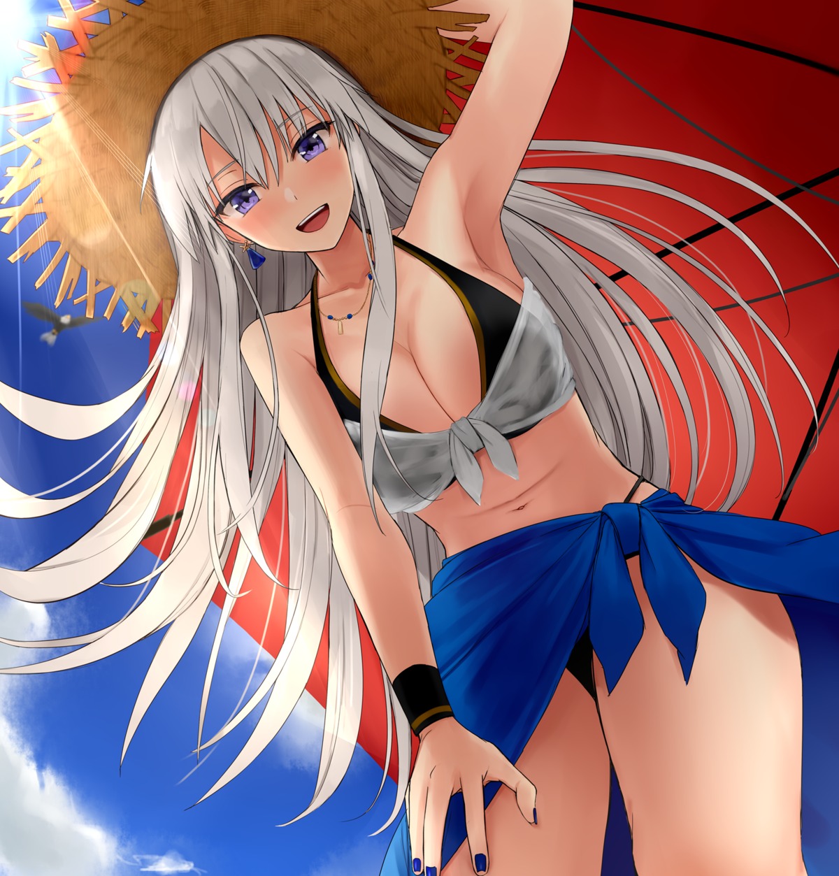azur_lane, bikini, cleavage, enterprise_(azur_lane), kinokorec, swimsuits