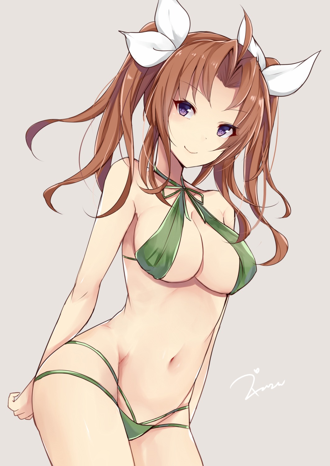 bikini, cleavage, kagerou_(kancolle), kantai_collection, swimsuits, zhi_zhi/zu_zu
