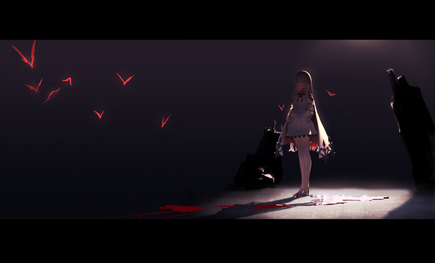 dress, heels, thighhighs, yoo_(tabi_no_shiori)