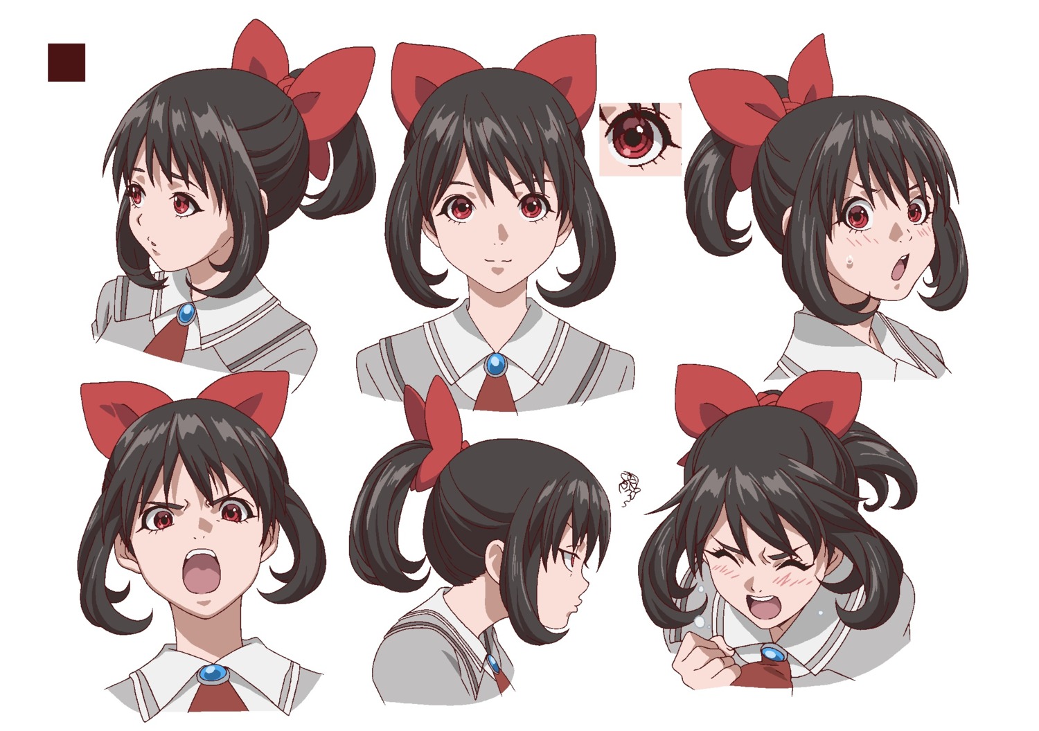 akanesasu_shoujo, character_design, expression, seifuku, tsuchimiya_asuka