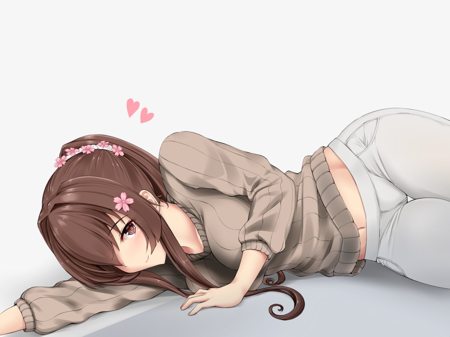 cleavage, kantai_collection, sweater, yamato_(kancolle), z5987