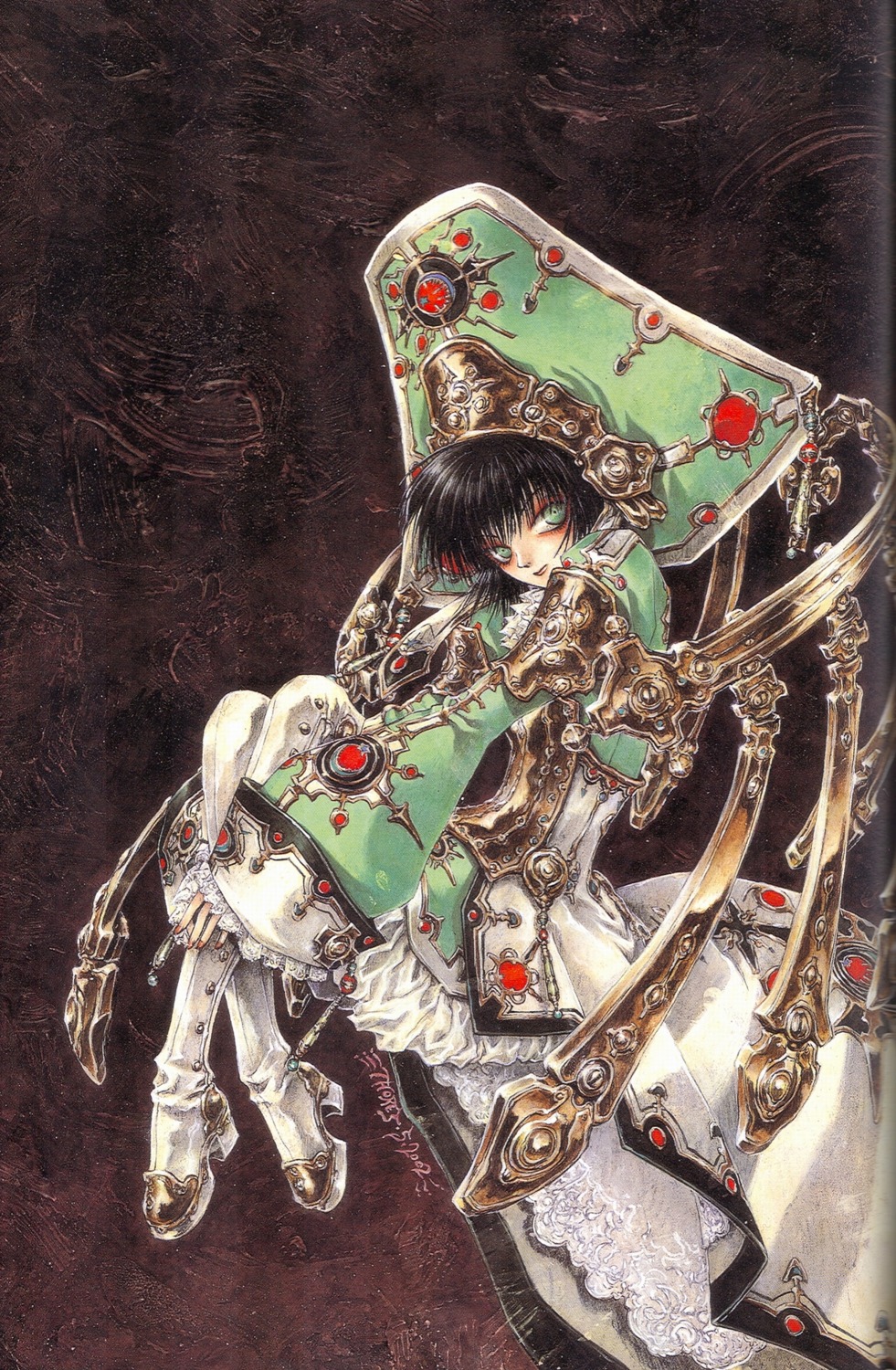 binding_discoloration, dress, seth_nightroad, thighhighs, thores_shibamoto, trinity_blood