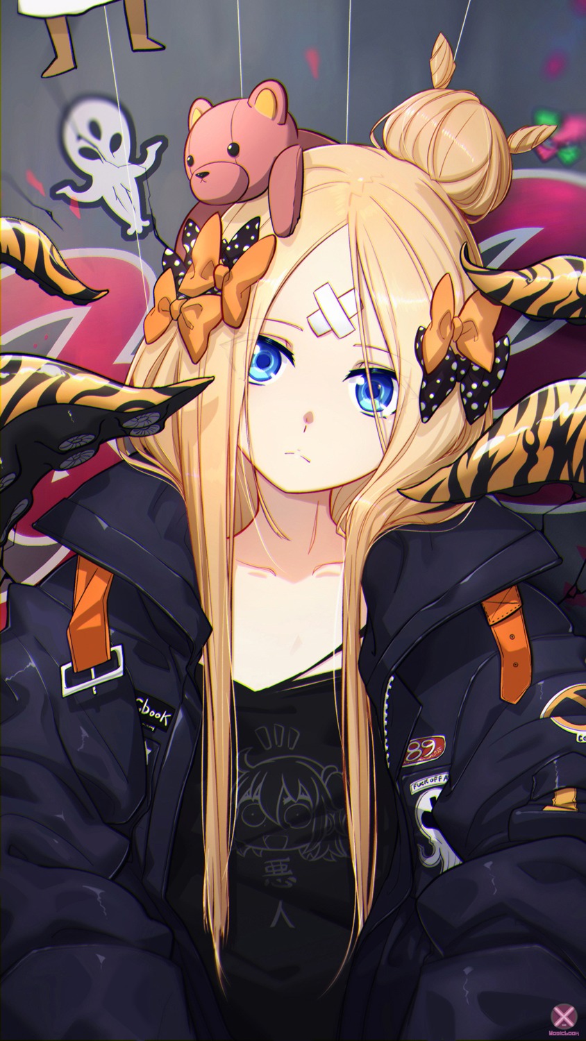 abigail_williams_(fate), bandaid, fate/grand_order, mahousho, tentacles