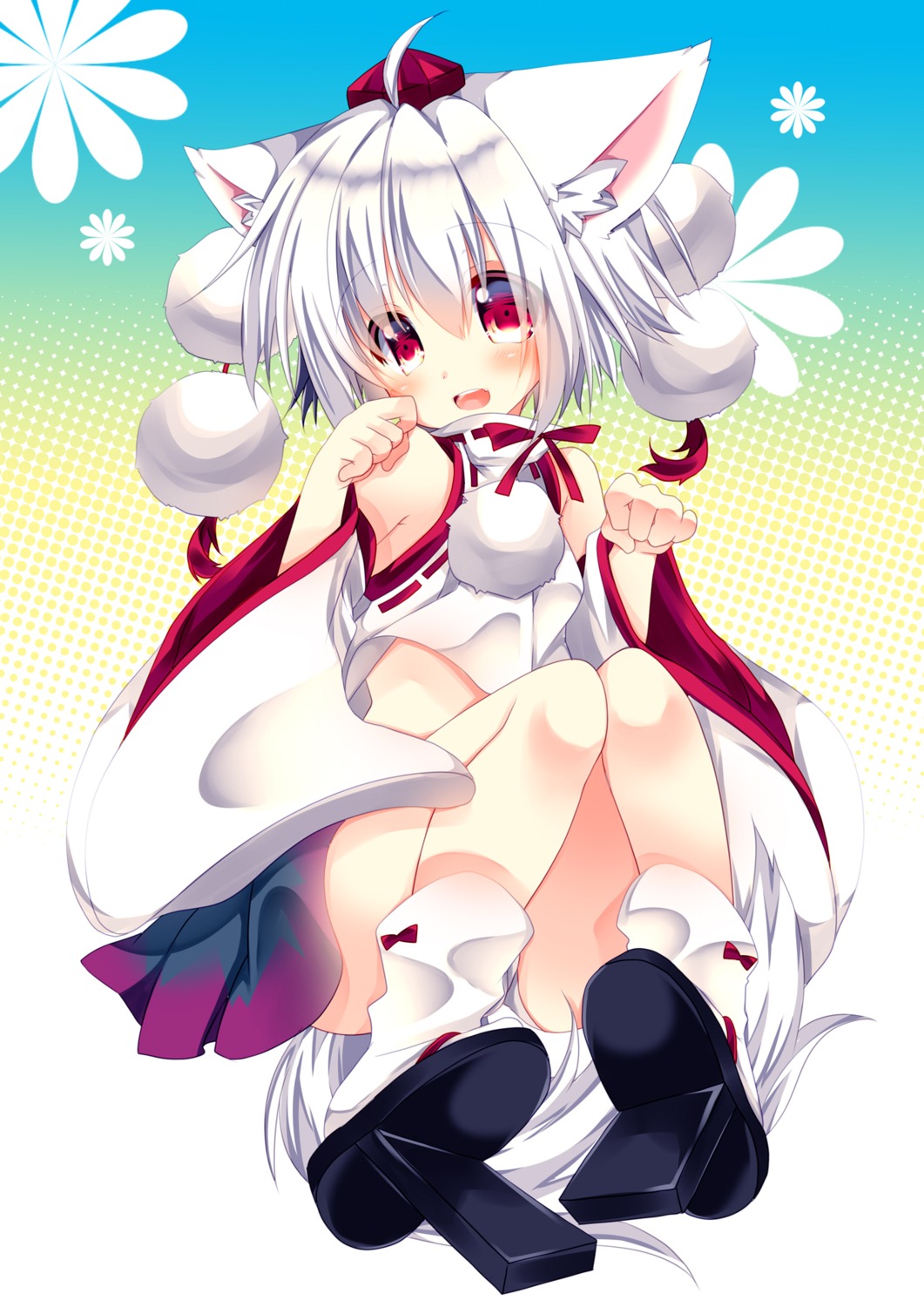 animal_ears, hikanyan, inubashiri_momiji, tail, touhou