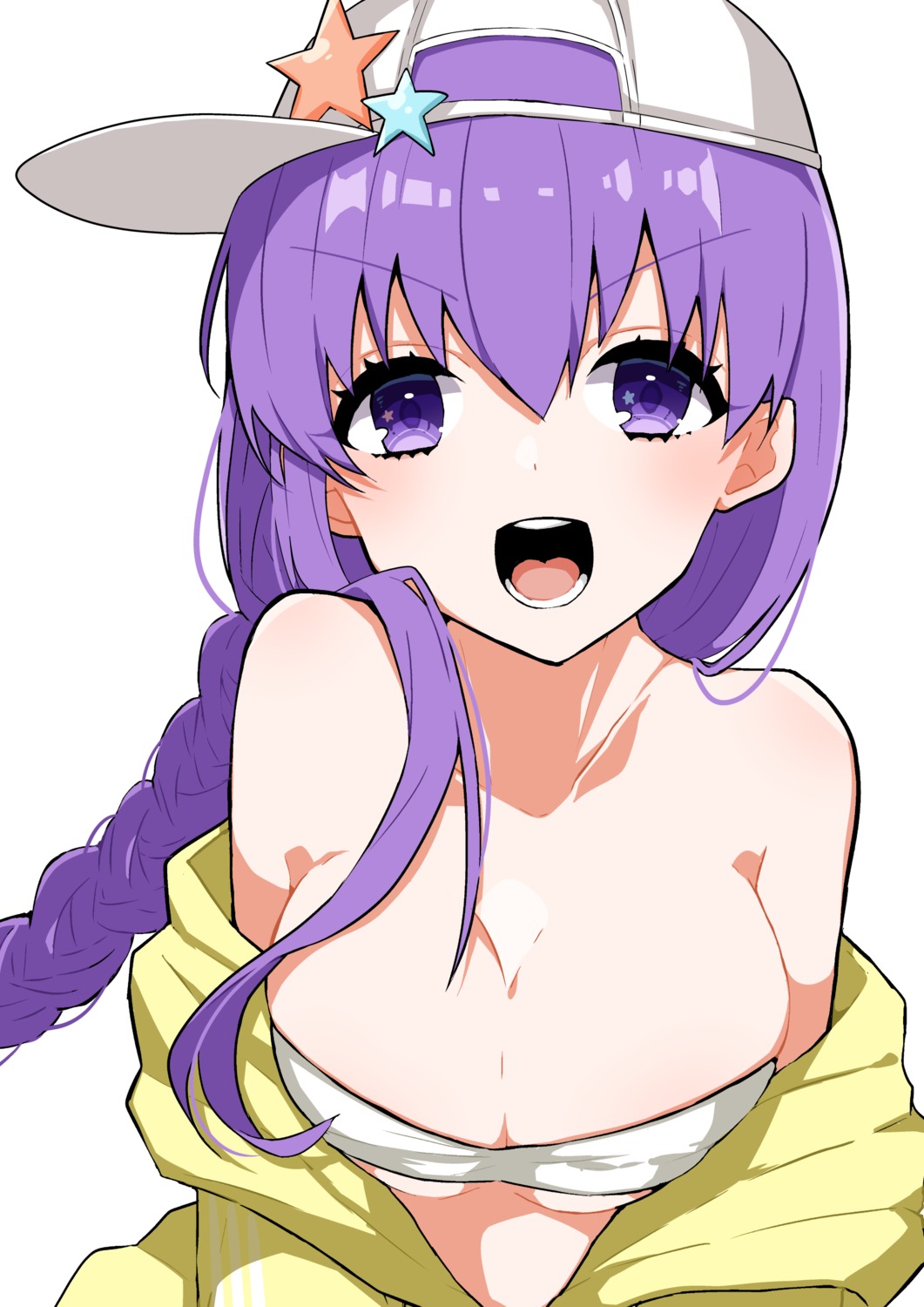 bb_(fate), bikini_top, cleavage, fate/grand_order, open_shirt, swimsuits, takae_(poupee_en_biscuit)