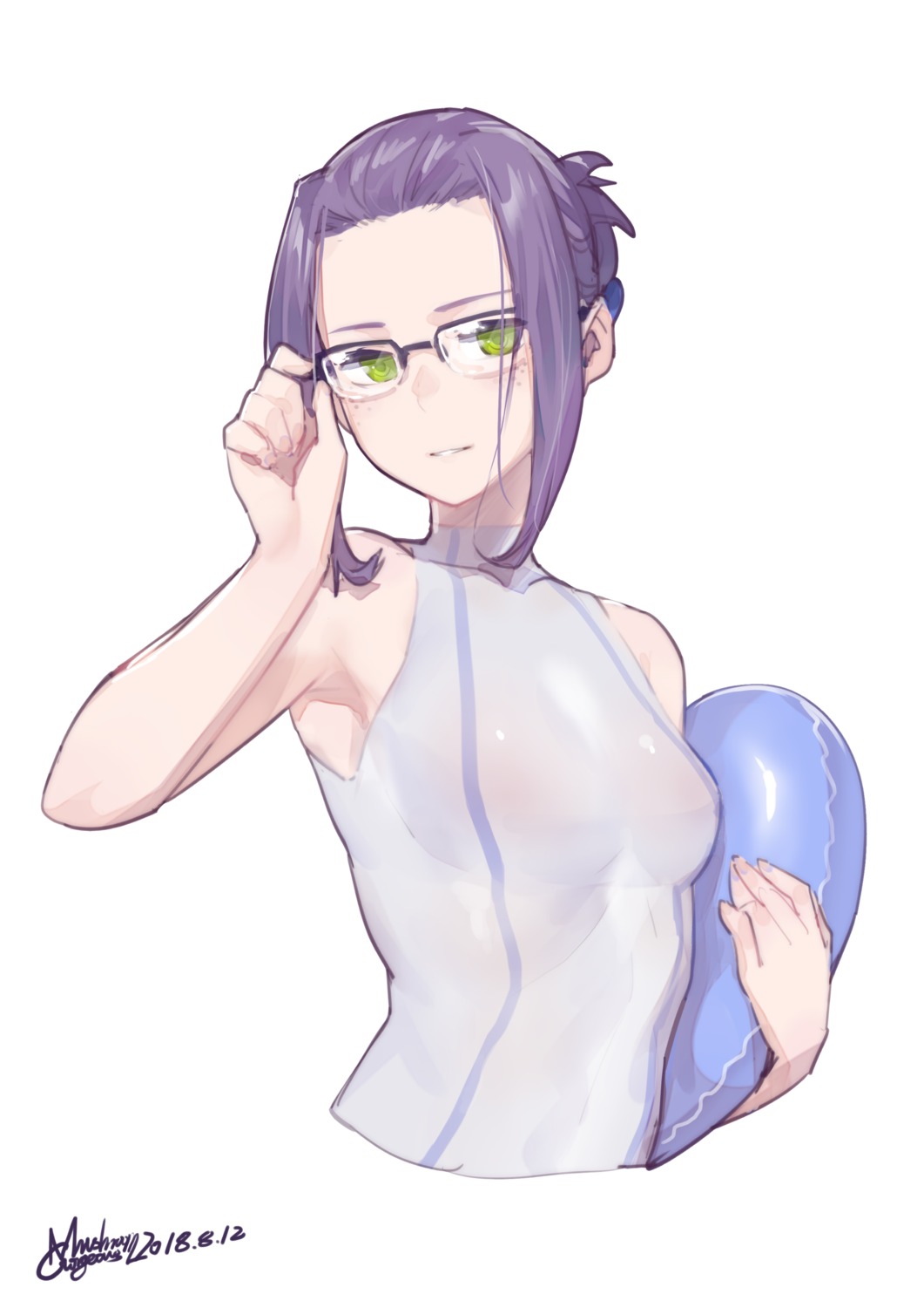 darling_in_the_franxx, gorgeous_mushroom, ikuno_(darling_in_the_franxx), megane, swimsuits
