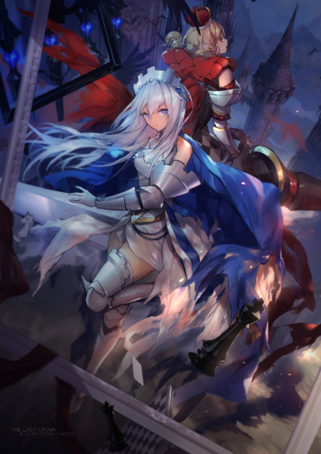 armor, swd3e2, sword, the_last_crown, thighhighs, weapon