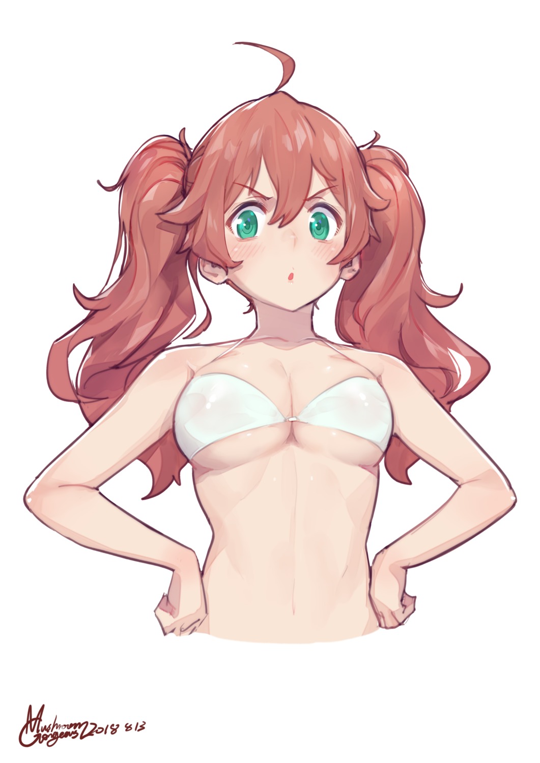 bikini_top, cleavage, darling_in_the_franxx, gorgeous_mushroom, miku_(darling_in_the_franxx), swimsuits, underboob