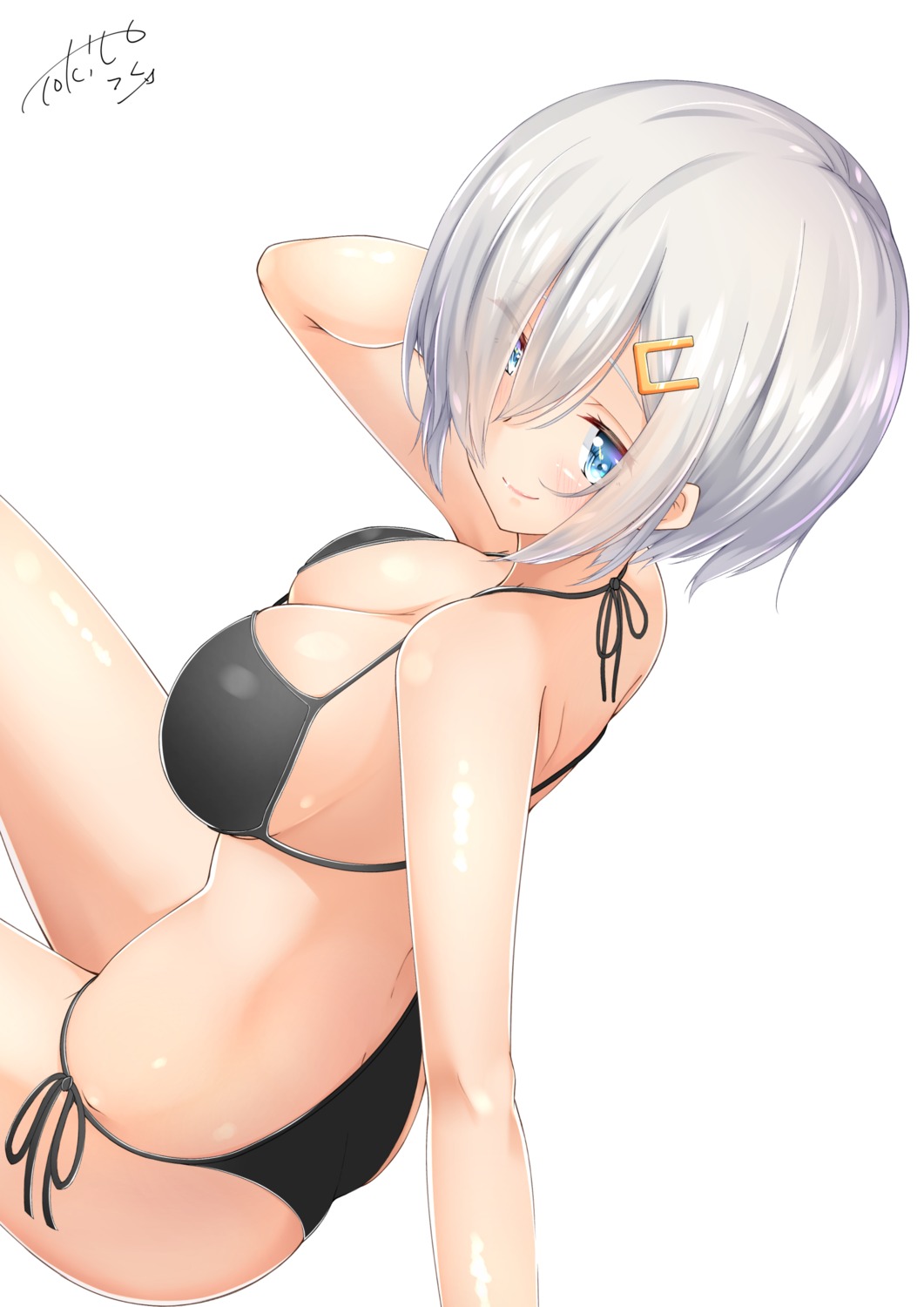 ass, bikini, cleavage, hamakaze_(kancolle), kantai_collection, swimsuits, tokito_yu