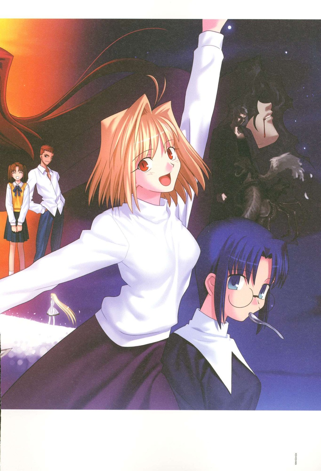 arcueid_brunestud, ciel, inui_arihiko, melty_blood, michael_roa_valdamjong, nrvnqsr_chaos, takeuchi_takashi, tsukihime