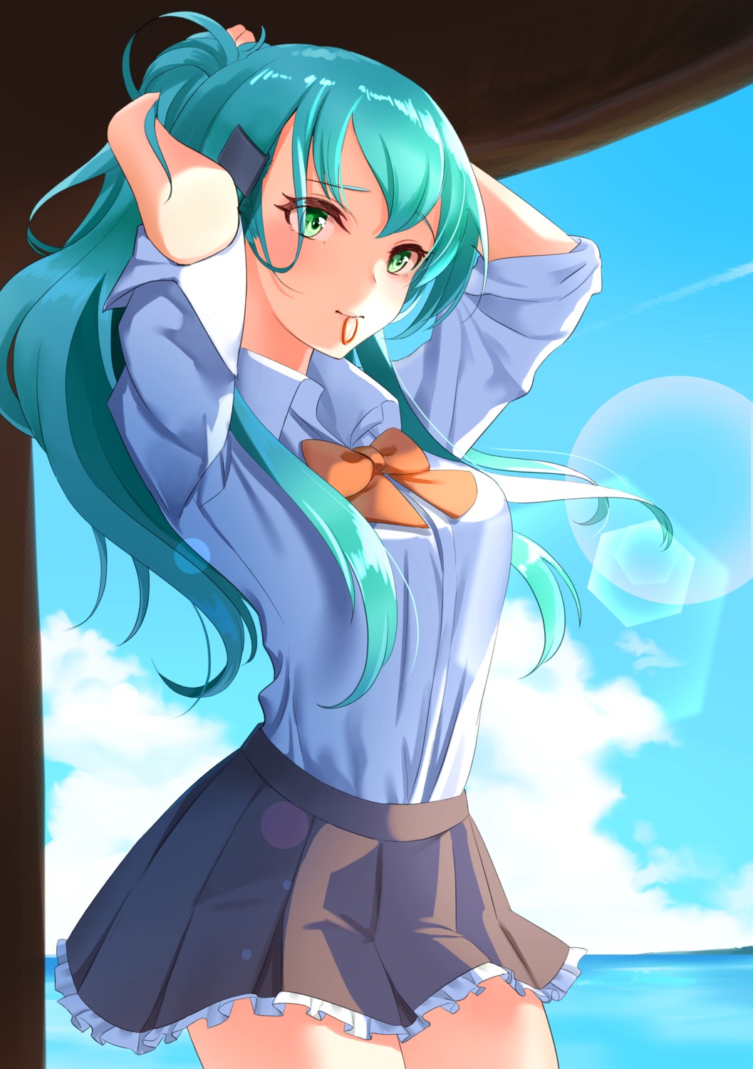 kantai_collection, sakurahuji-iro, seifuku, suzuya_(kancolle)