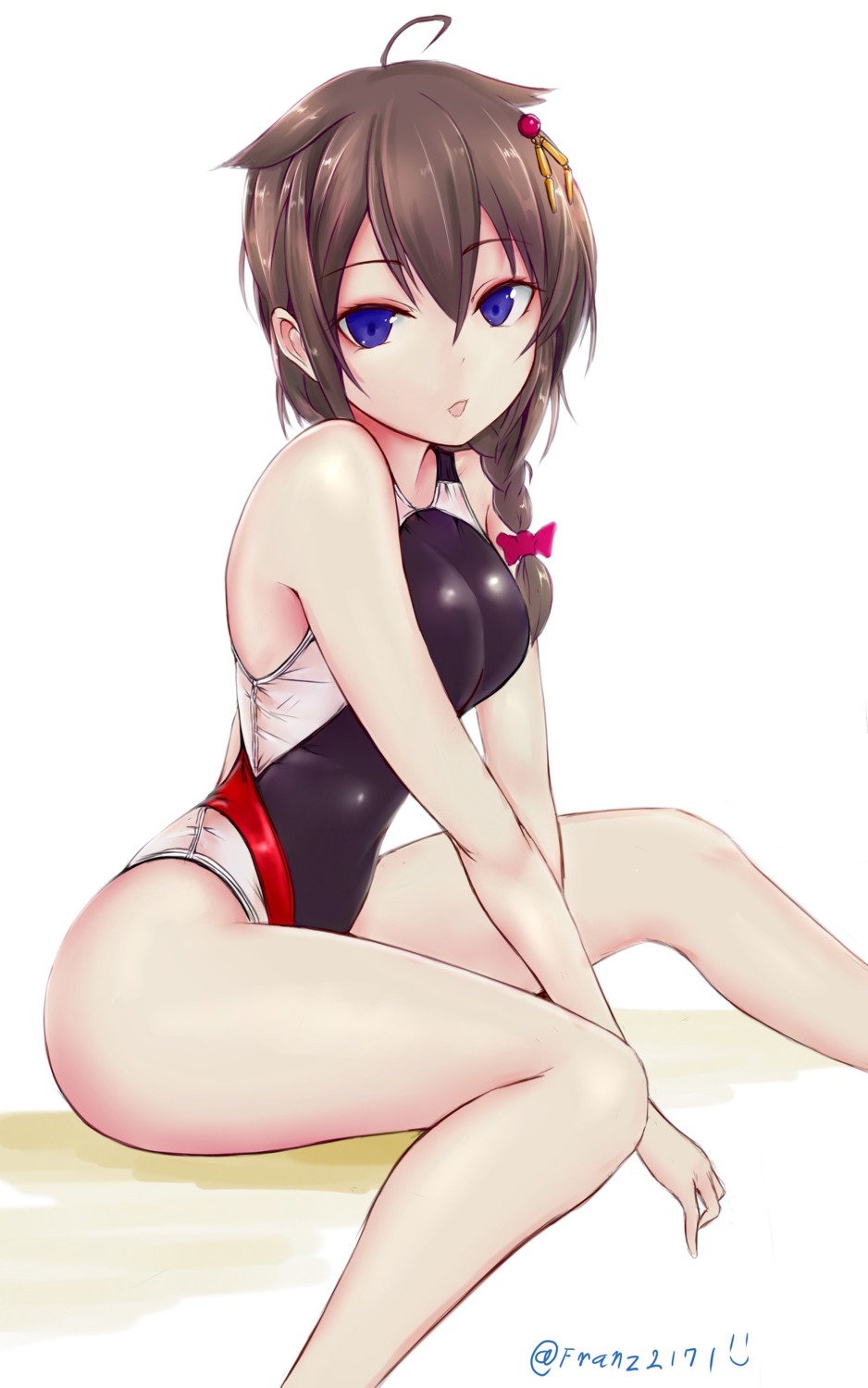 franz_(217franz), kantai_collection, shigure_(kancolle), swimsuits