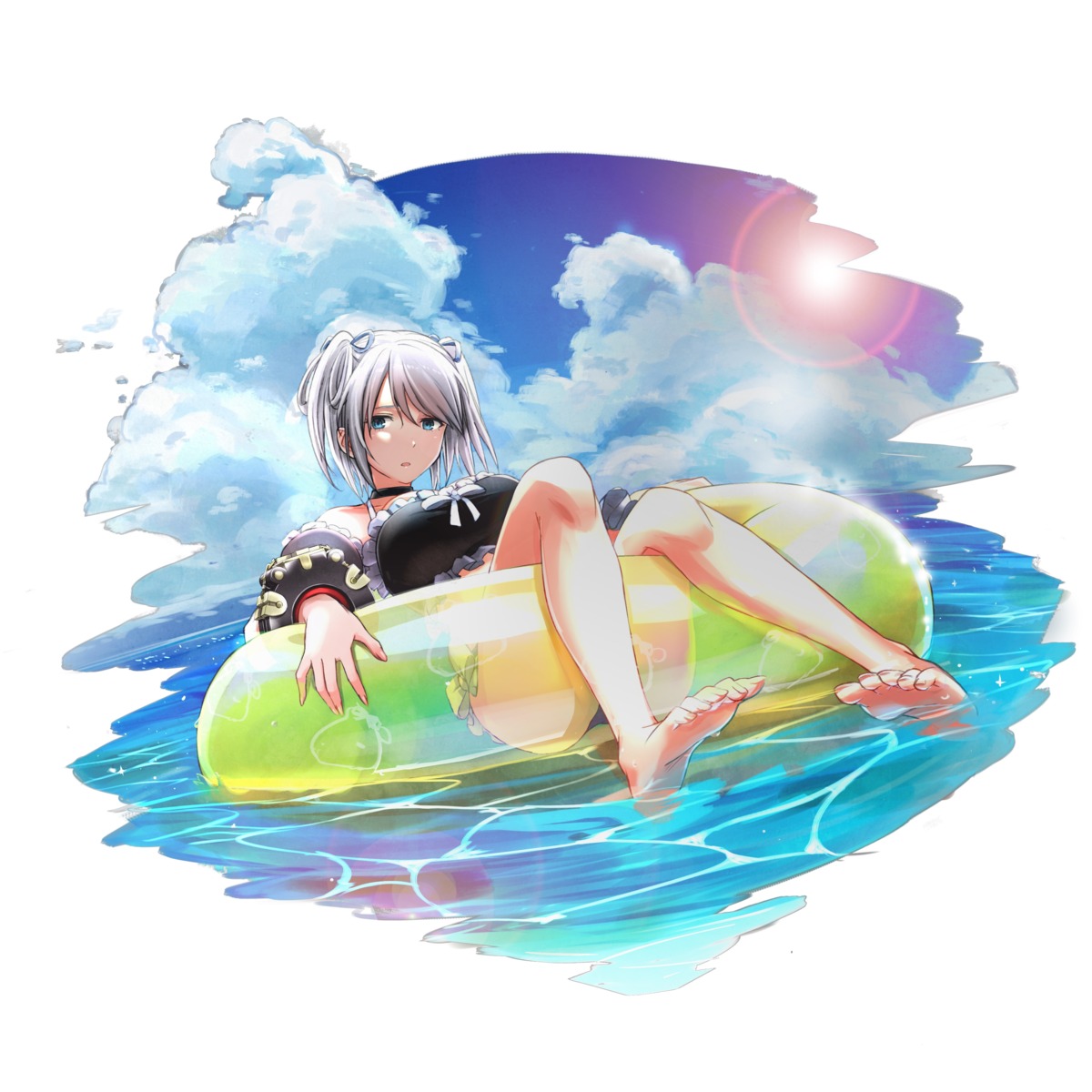 bikini, ciel_alencon, feet, god_eater, god_eater_resonant_ops, swimsuits, tagme, wet