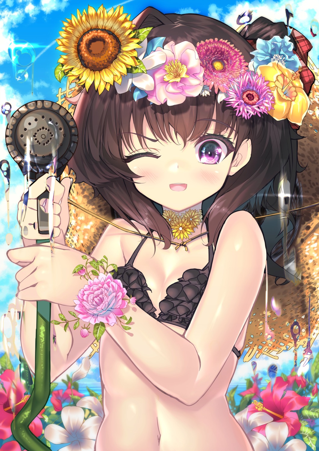 bikini_top, cleavage, swimsuits, tonchan