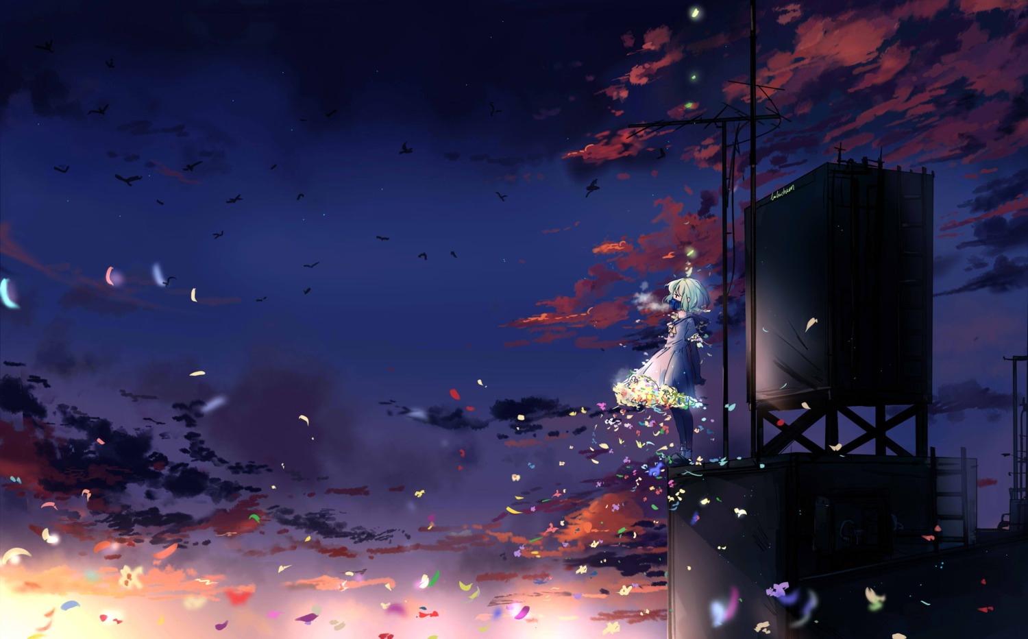 dress, landscape, lluluchwan