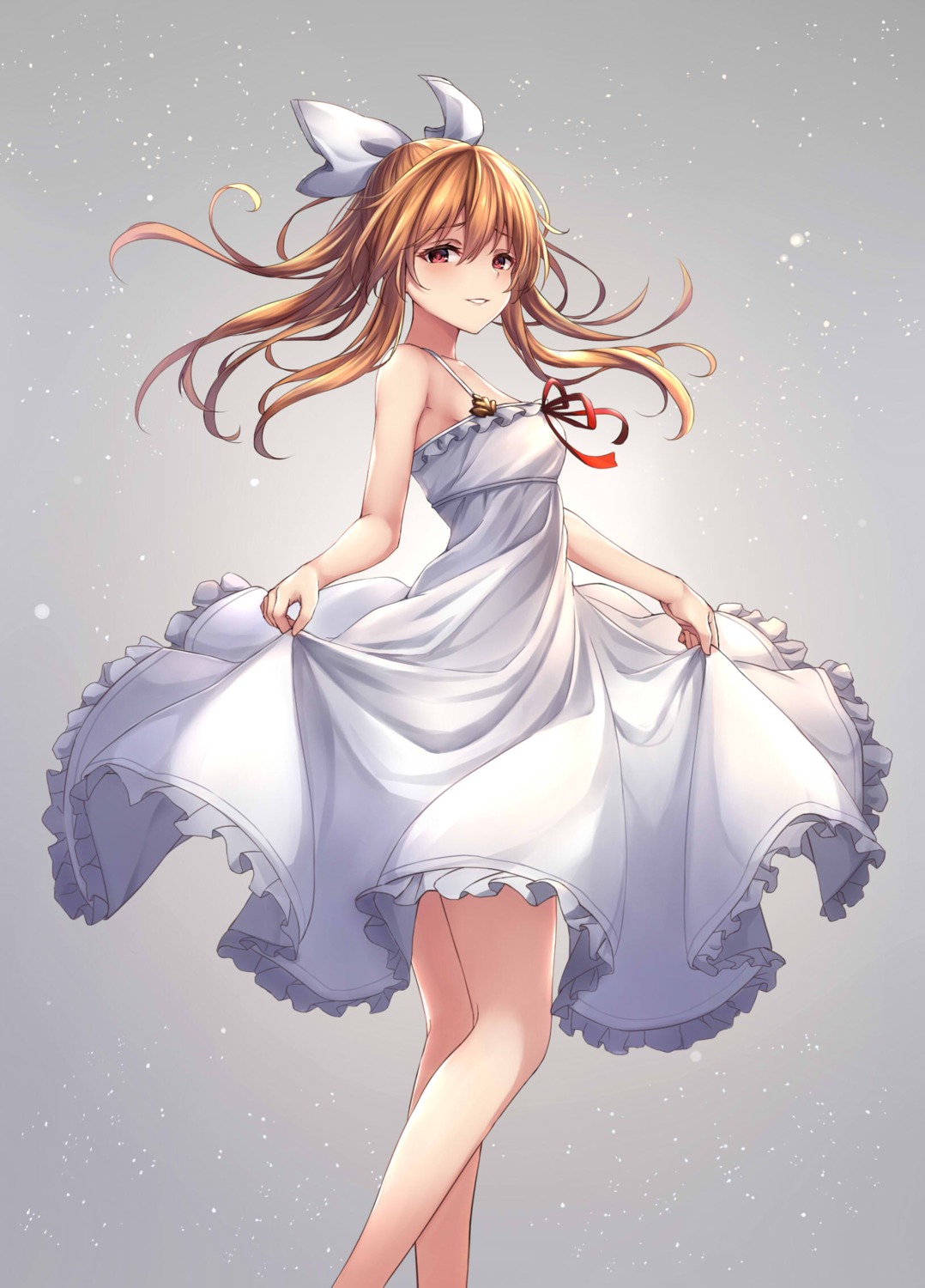 dress, granblue_fantasy, skirt_lift, summer_dress, vila_(granblue_fantasy), ym_(distance819)