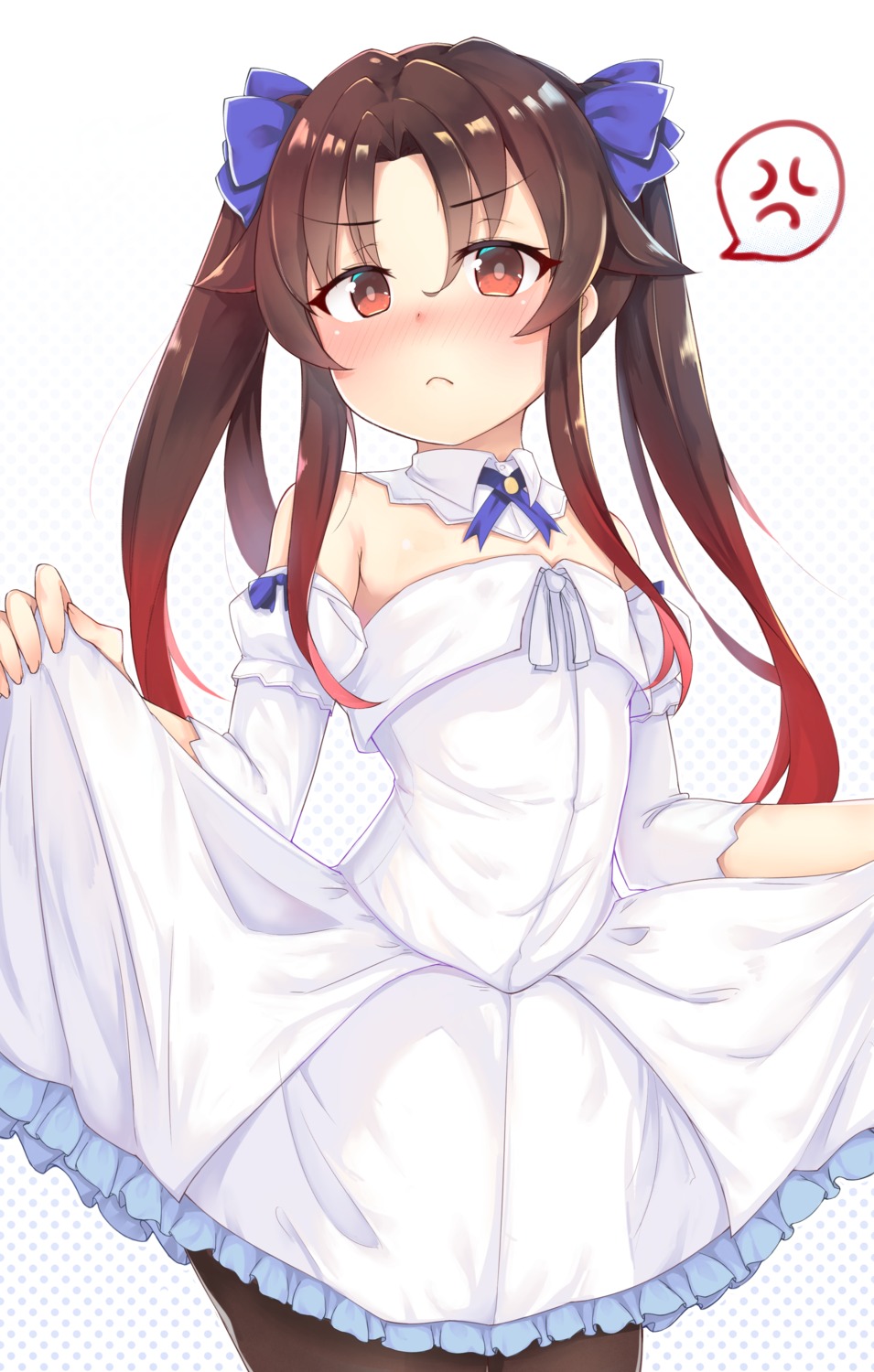 pantyhose, ryuuou_no_oshigoto!, skirt_lift, tiguruvurumudo_vuorun, yashajin_ai