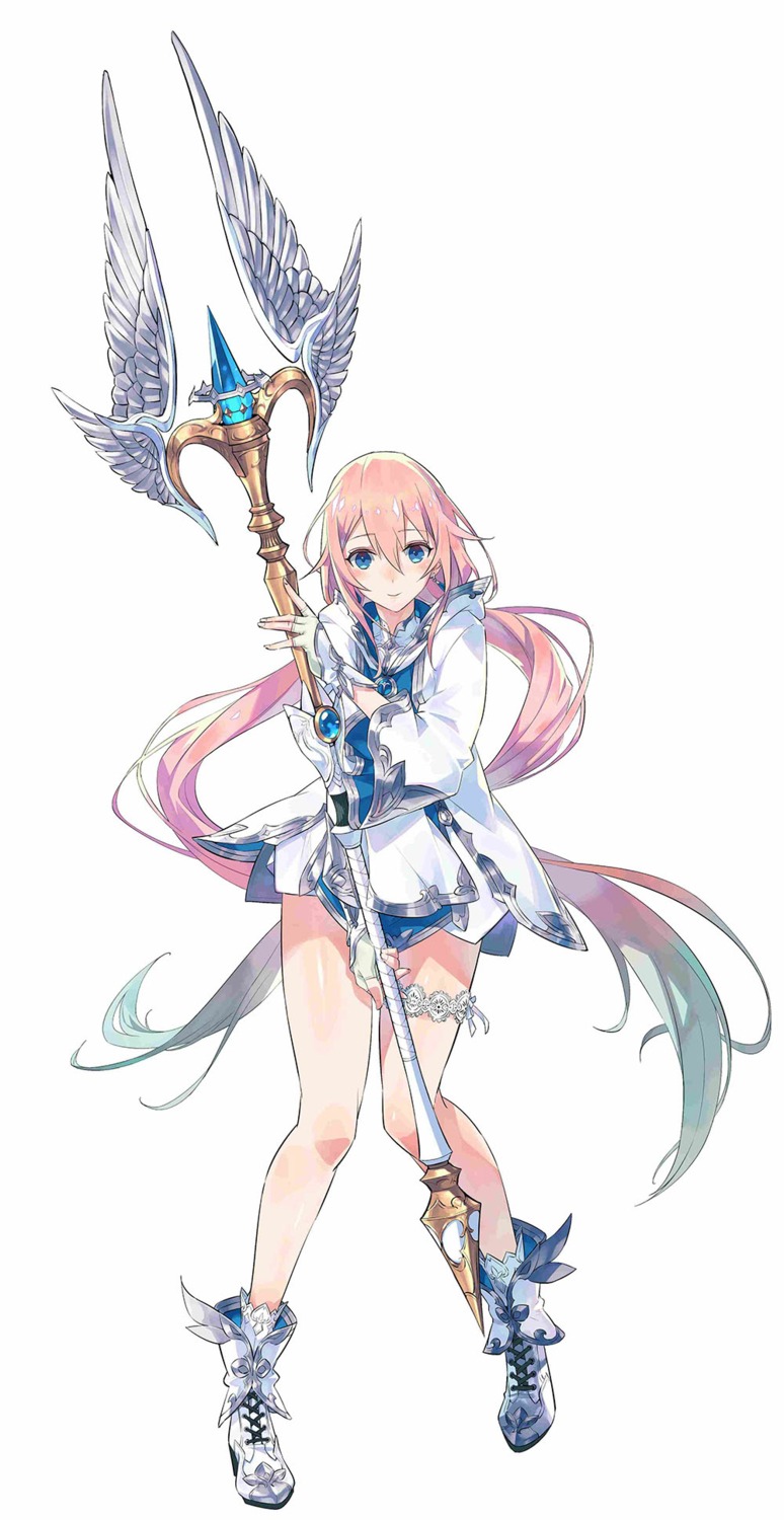garter, heels, idola_phantasy_star_saga, tagme, weapon