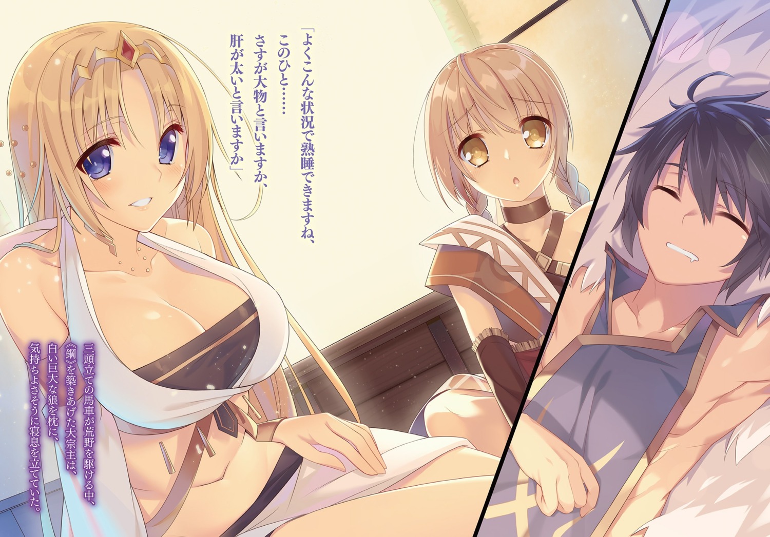 cleavage, felicia_(hyakuren_no_haou_to_seiyaku_no_ikusa_otome), hyakuren_no_haou_to_seiyaku_no_valkyria, yukisan