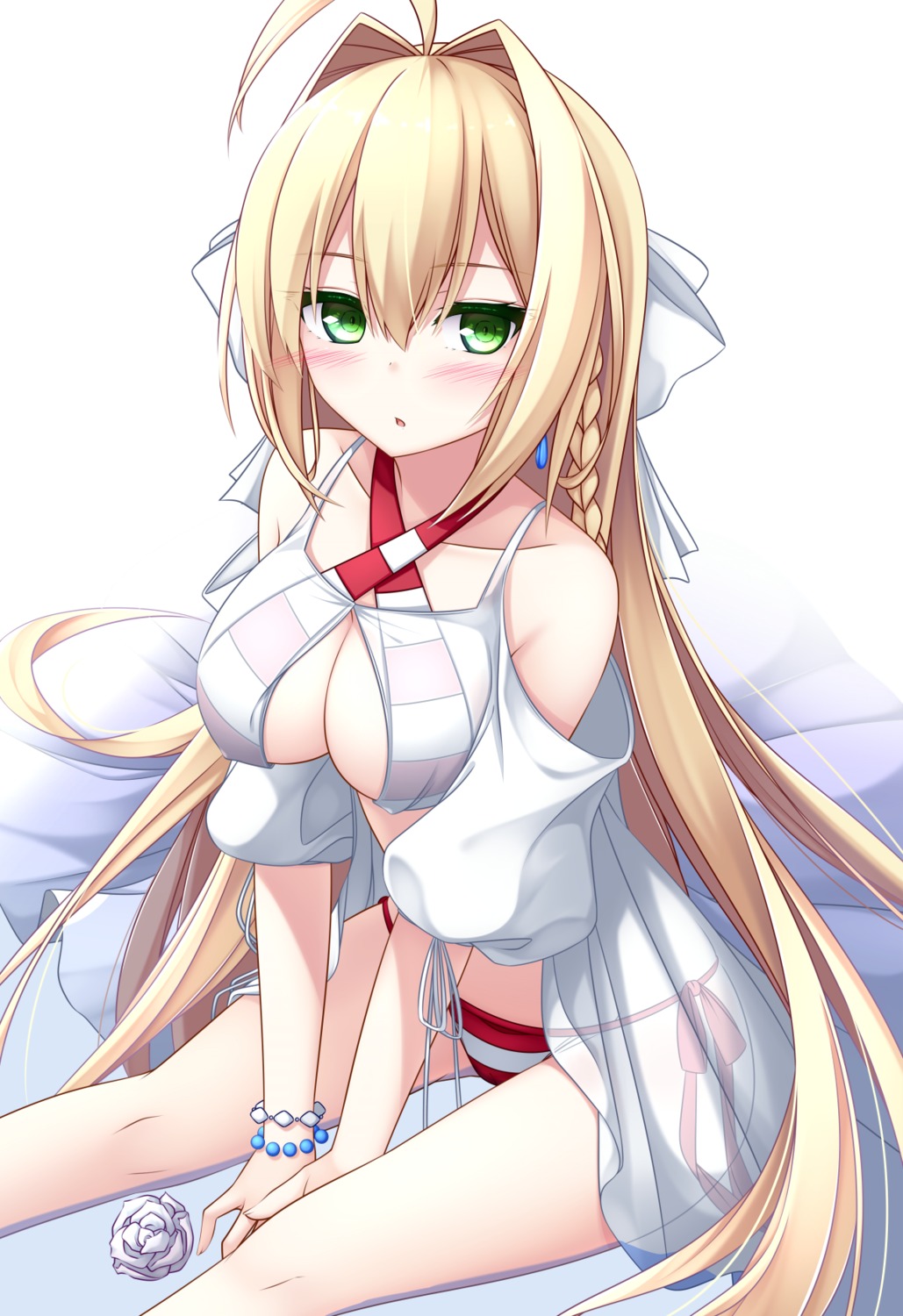 bikini, fate/grand_order, nero_claudius_(fate), see_through, swimsuits, yoye_(pastel_white)