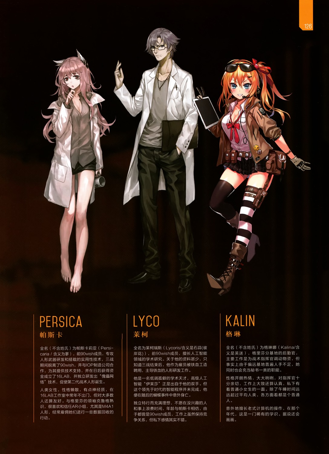 animal_ears, cleavage, garter, girls_frontline, heels, kalina_(girls_frontline), lyco_(girls_frontline), megane