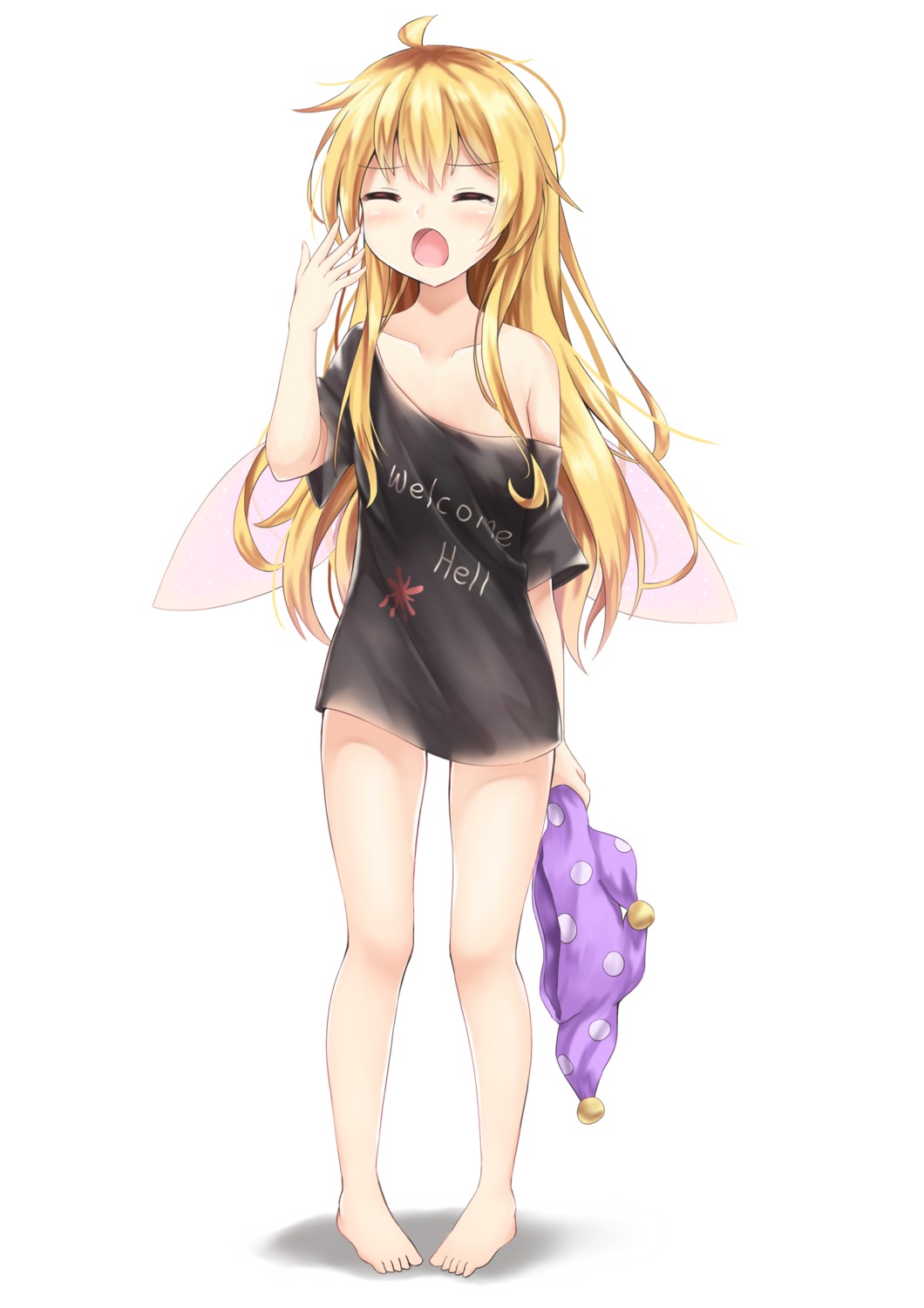 akiteru98, clownpiece, feet, touhou