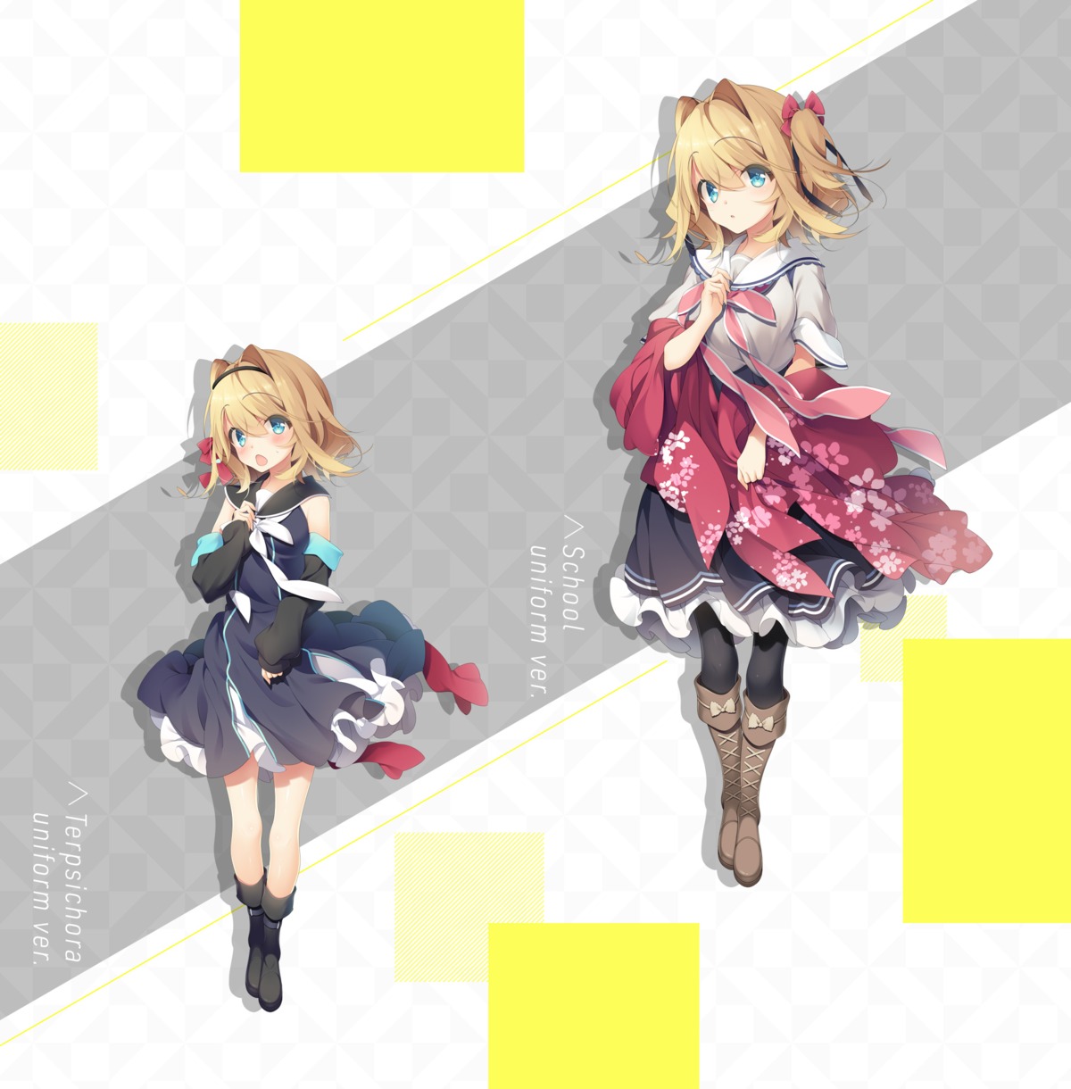 dress, iris_maria_prescott, pantyhose, seifuku, sora_ni_kizanda_parallelogram, sushimekabu, uguisukagura