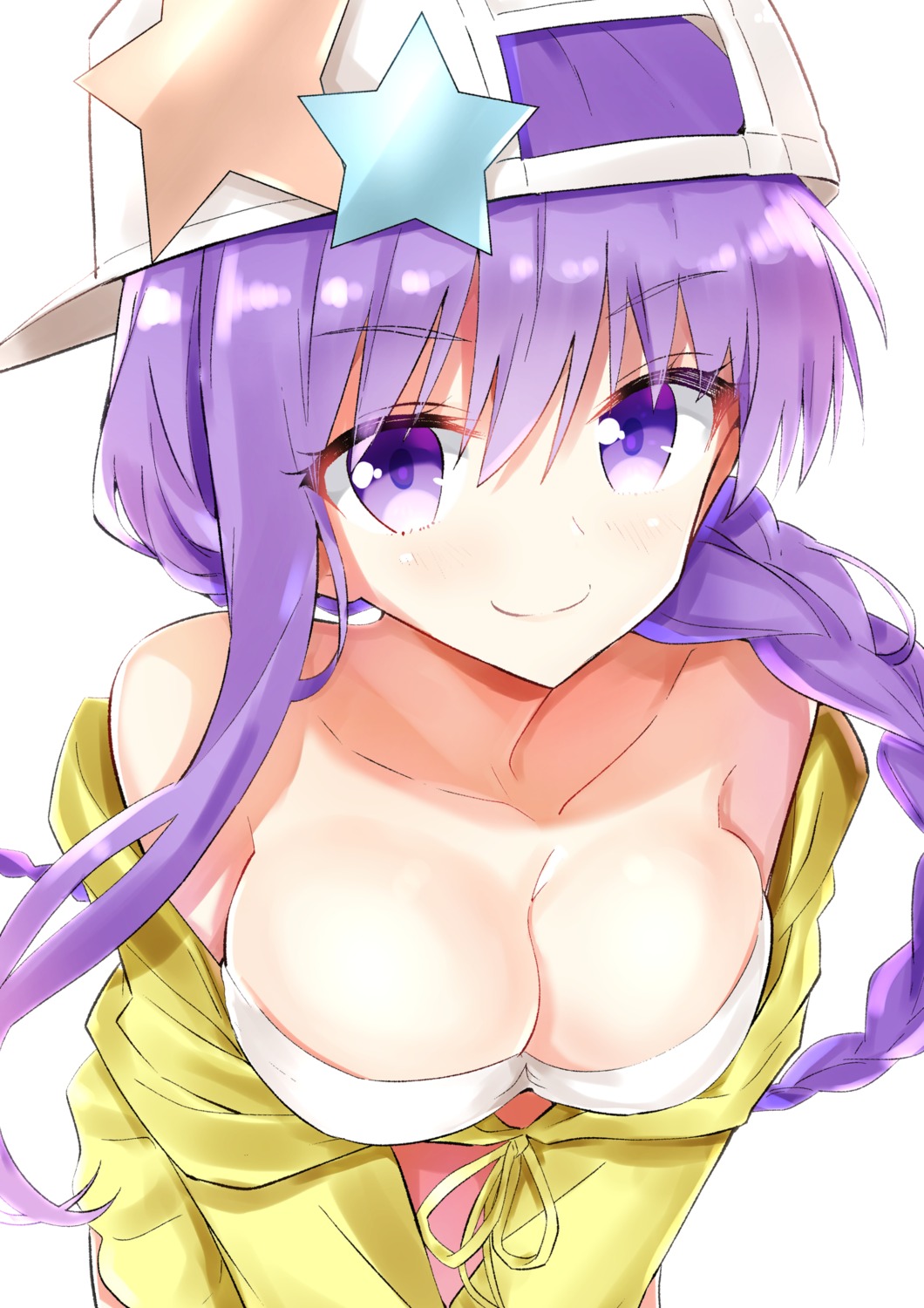 bb_(fate), bikini_top, cleavage, fate/grand_order, nanakusa_(user_rnpt7322), open_shirt, swimsuits