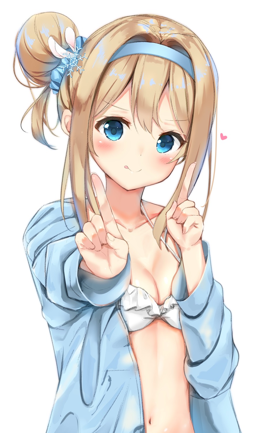 bikini_top, cleavage, girls_frontline, open_shirt, sashima, suomi_kp31_(girls_frontline), swimsuits