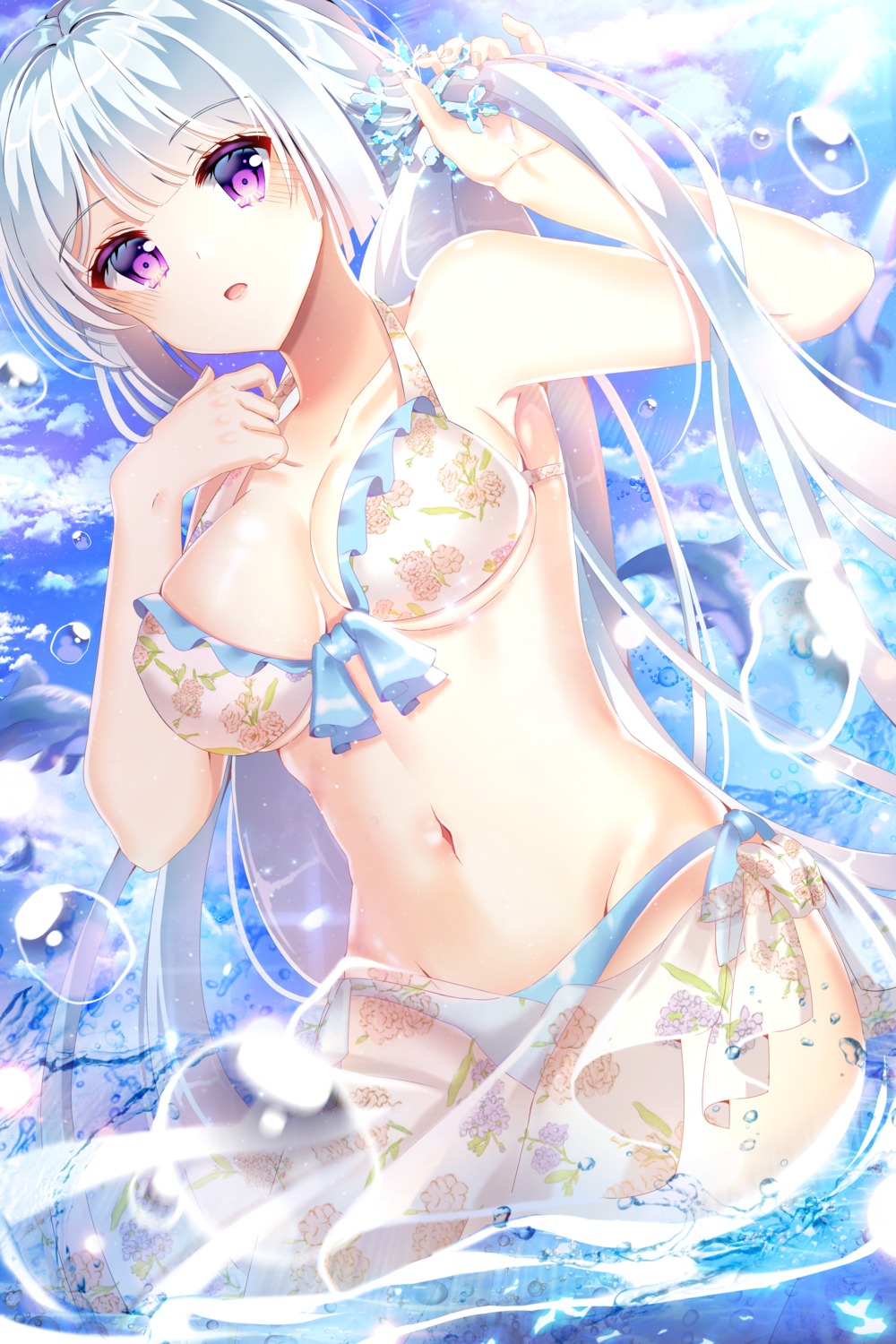 bikini, cleavage, ecu8080, see_through, swimsuits, underboob, wet
