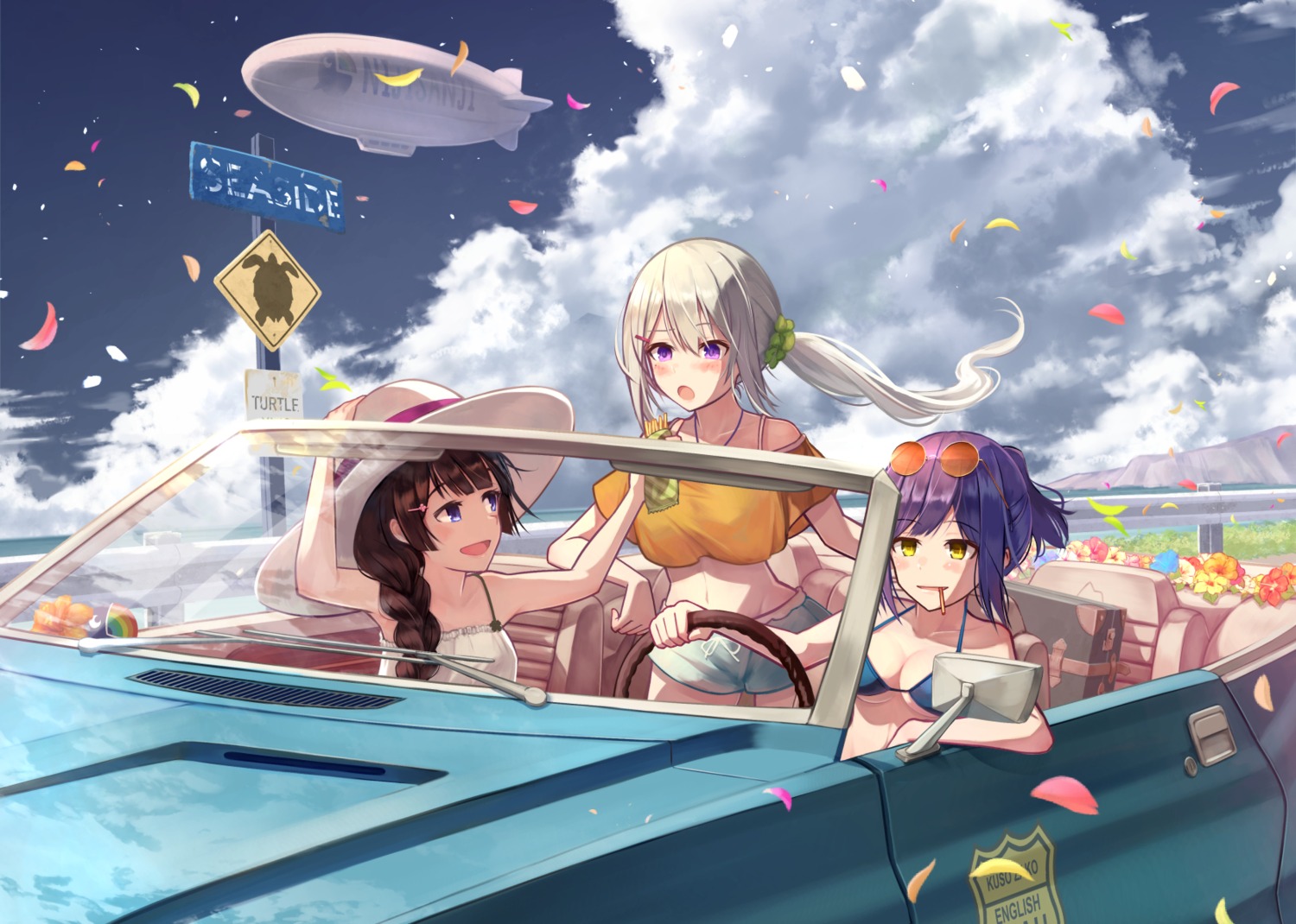 bikini_top, brat, cleavage, higuchi_kaede, megane, nijisanji, shizuka_rin, swimsuits