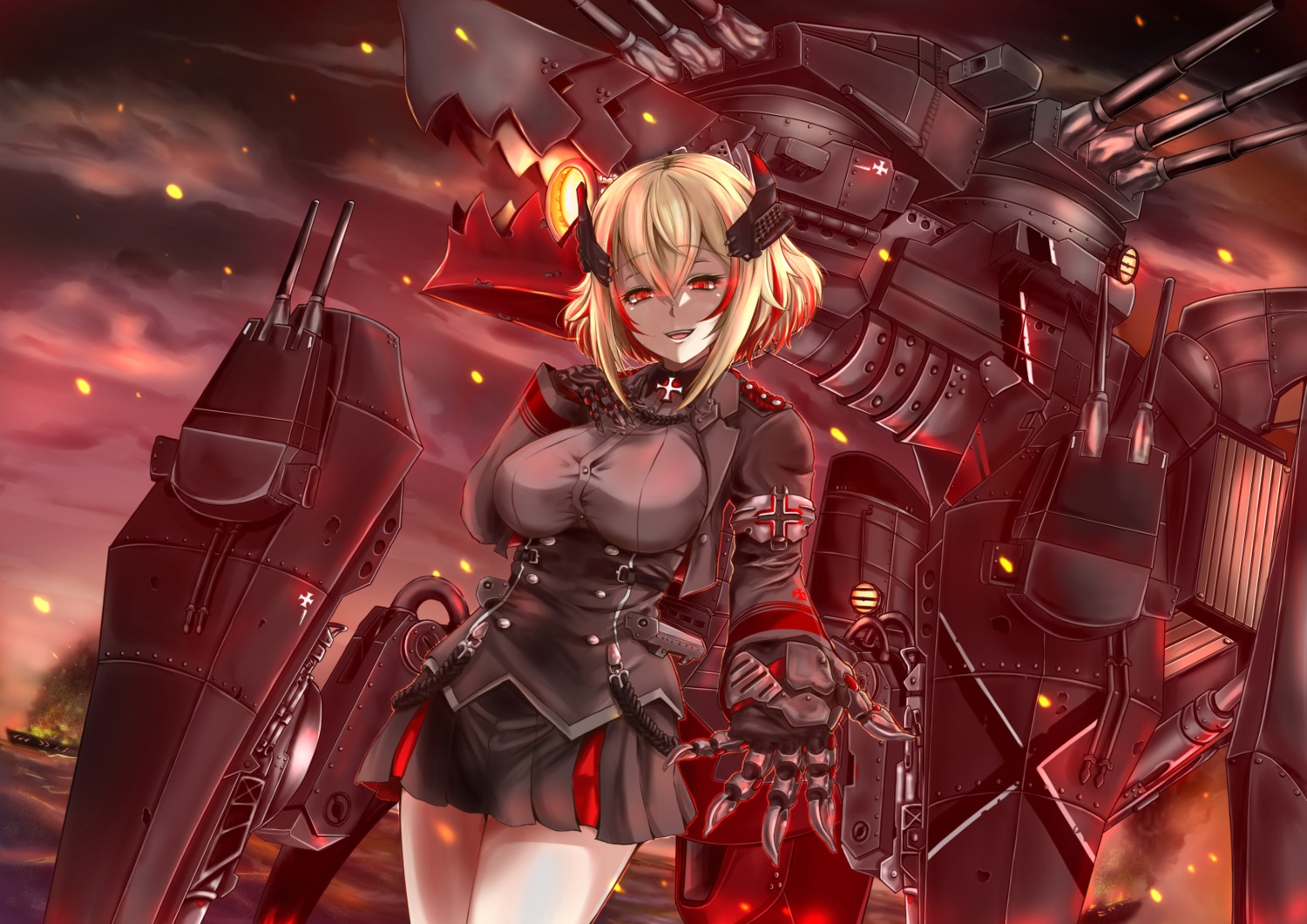 armor, azur_lane, chushou_wang, horns, roon_(azur_lane), uniform