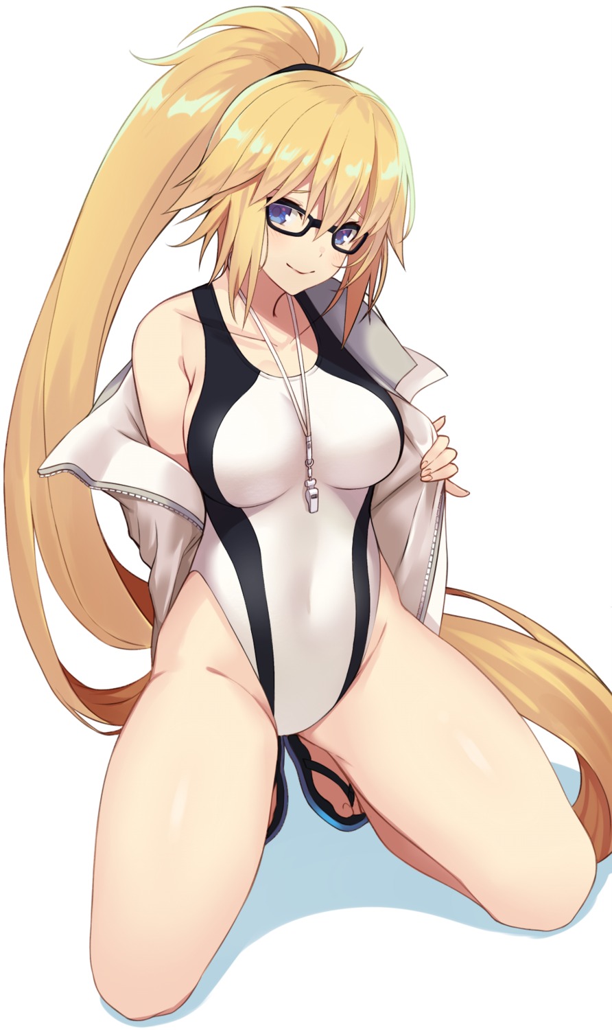fate/grand_order, jeanne_d'arc, jeanne_d'arc_(fate), megane, sukebewe, swimsuits