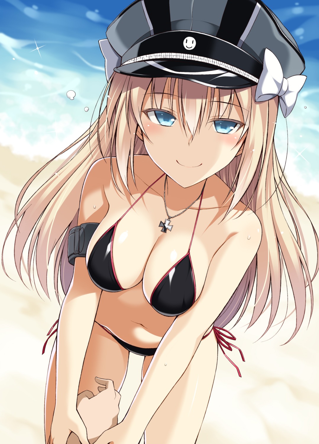 bikini, bismarck_(kancolle), cleavage, kantai_collection, oota_yuuichi, swimsuits