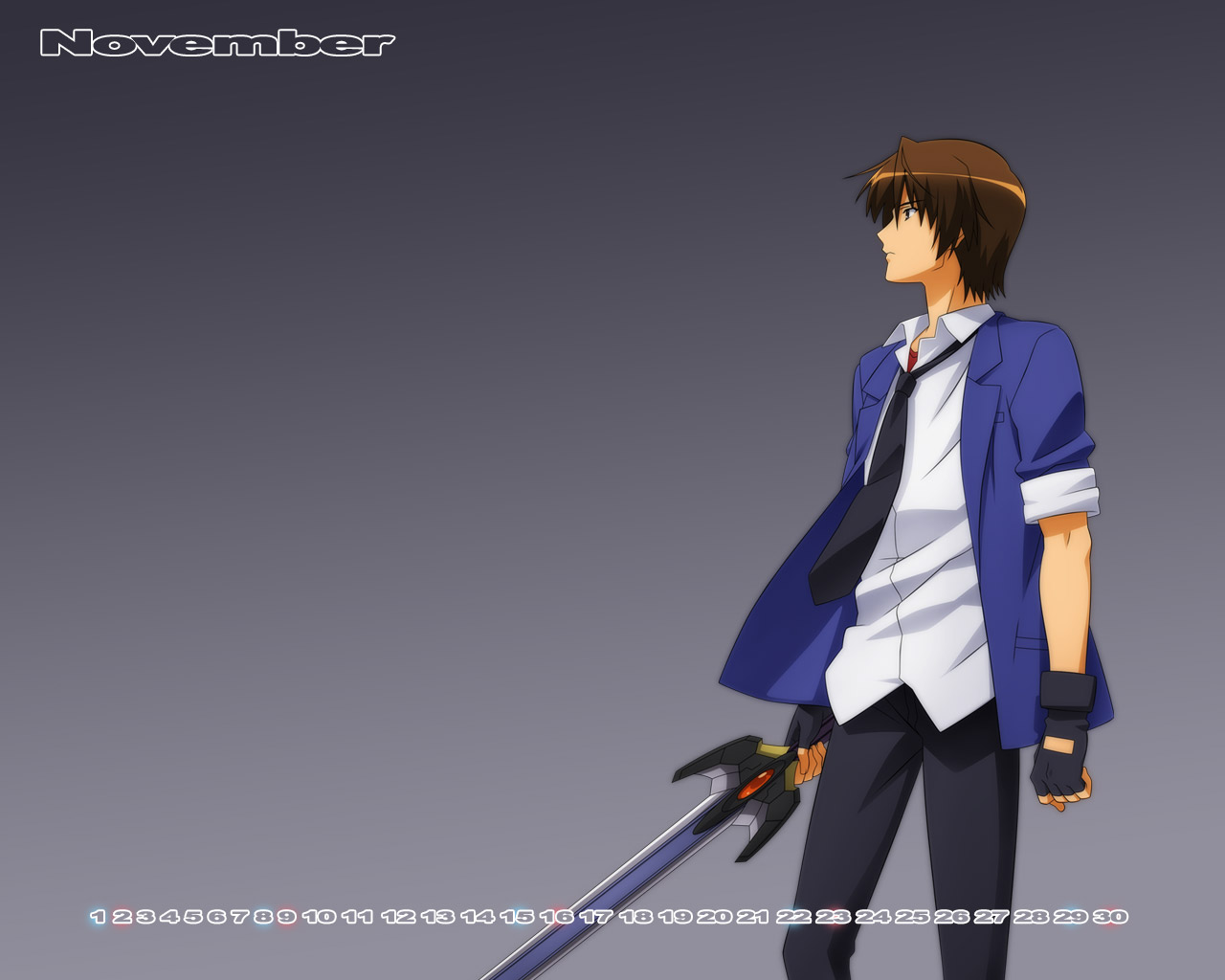 calendar, hiiragi_renji, male, night_wizard, over_drive, wallpaper, wave_ride