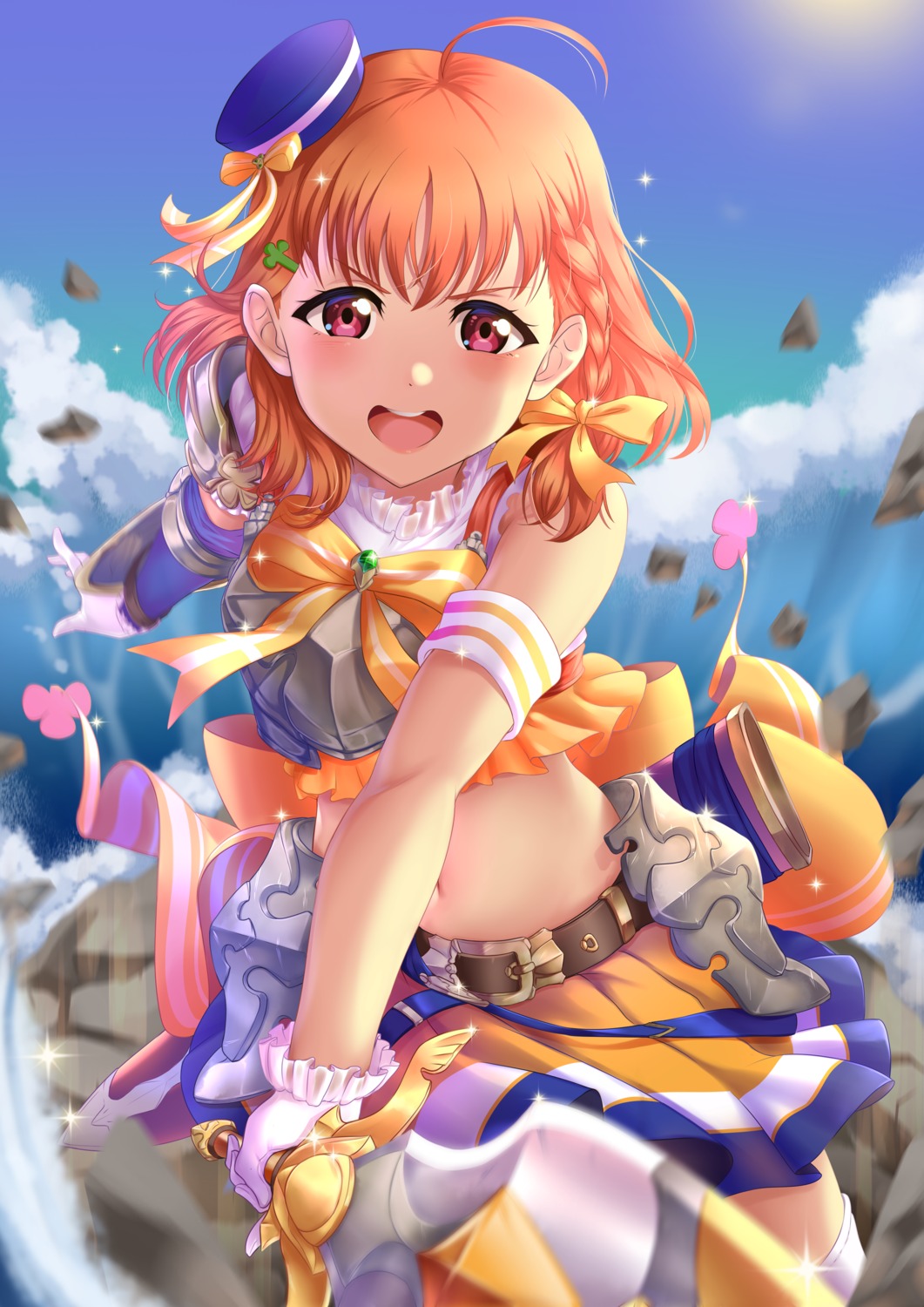 armor, granblue_fantasy, love_live!_(series), love_live!_sunshine!!, raemn_(raemn2d), sword, takami_chika