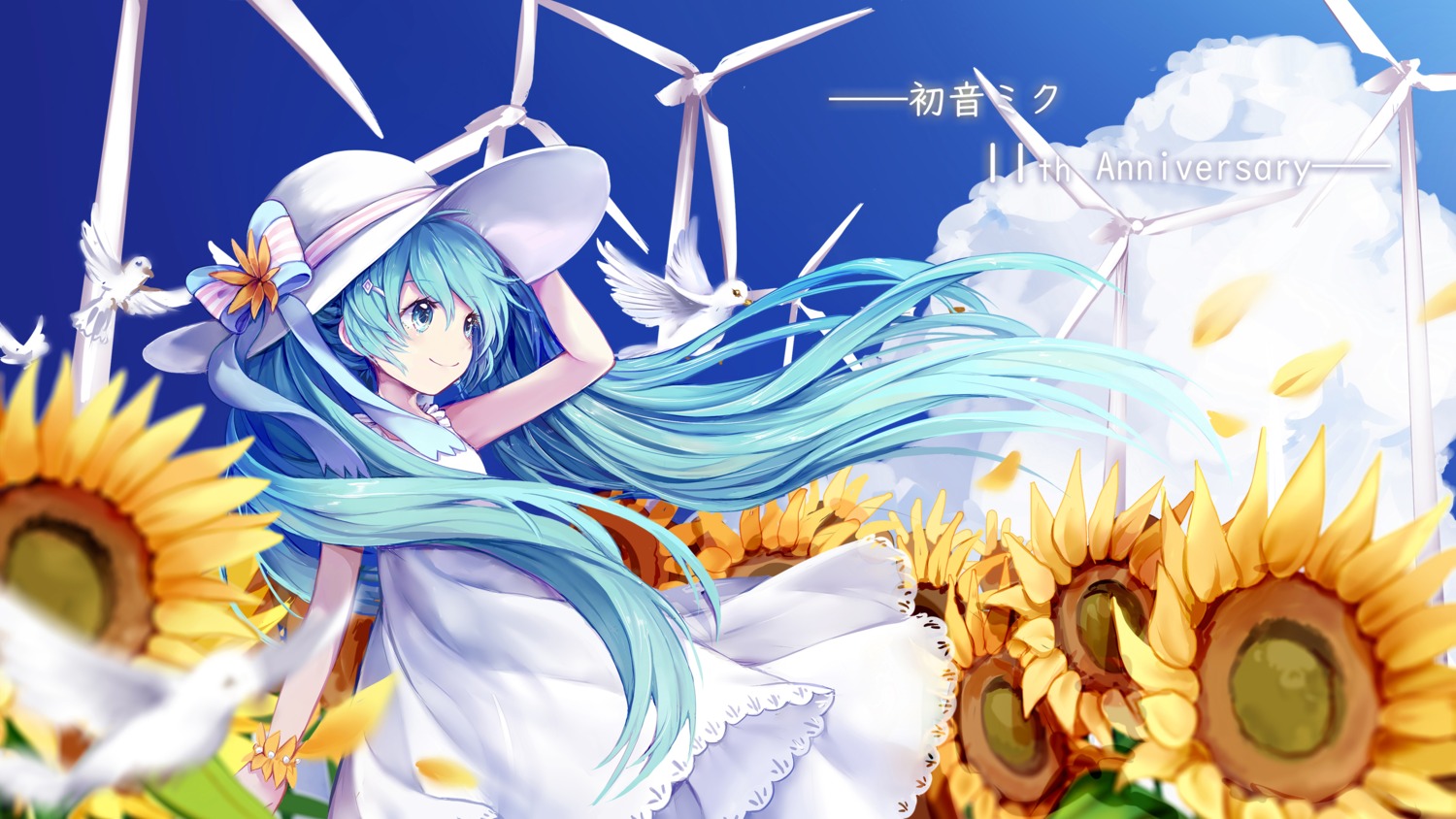 dress, hatsune_miku, nishina_hima, summer_dress, vocaloid
