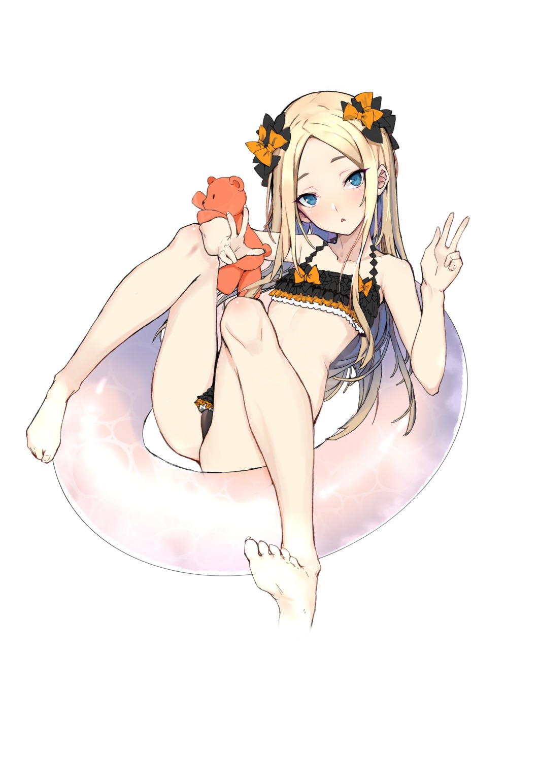abigail_williams_(fate), bikini, fate/grand_order, feet, ganida_boushoku, swimsuits, thong